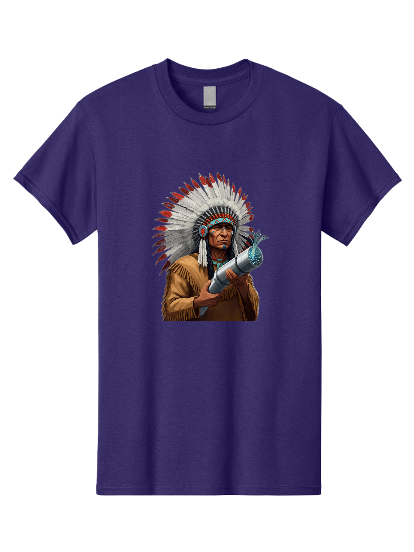 Native-American-Headdress Men'S Graphic Tee, 100% Cotton, Comfortable Casual Summer Wear, Machine Washable, Vintage Camera, Old Camera, Antique Camera, Black Camera, Classic Photography, Photography Equipment, Nostalgic Device, Film Camera, Bag851