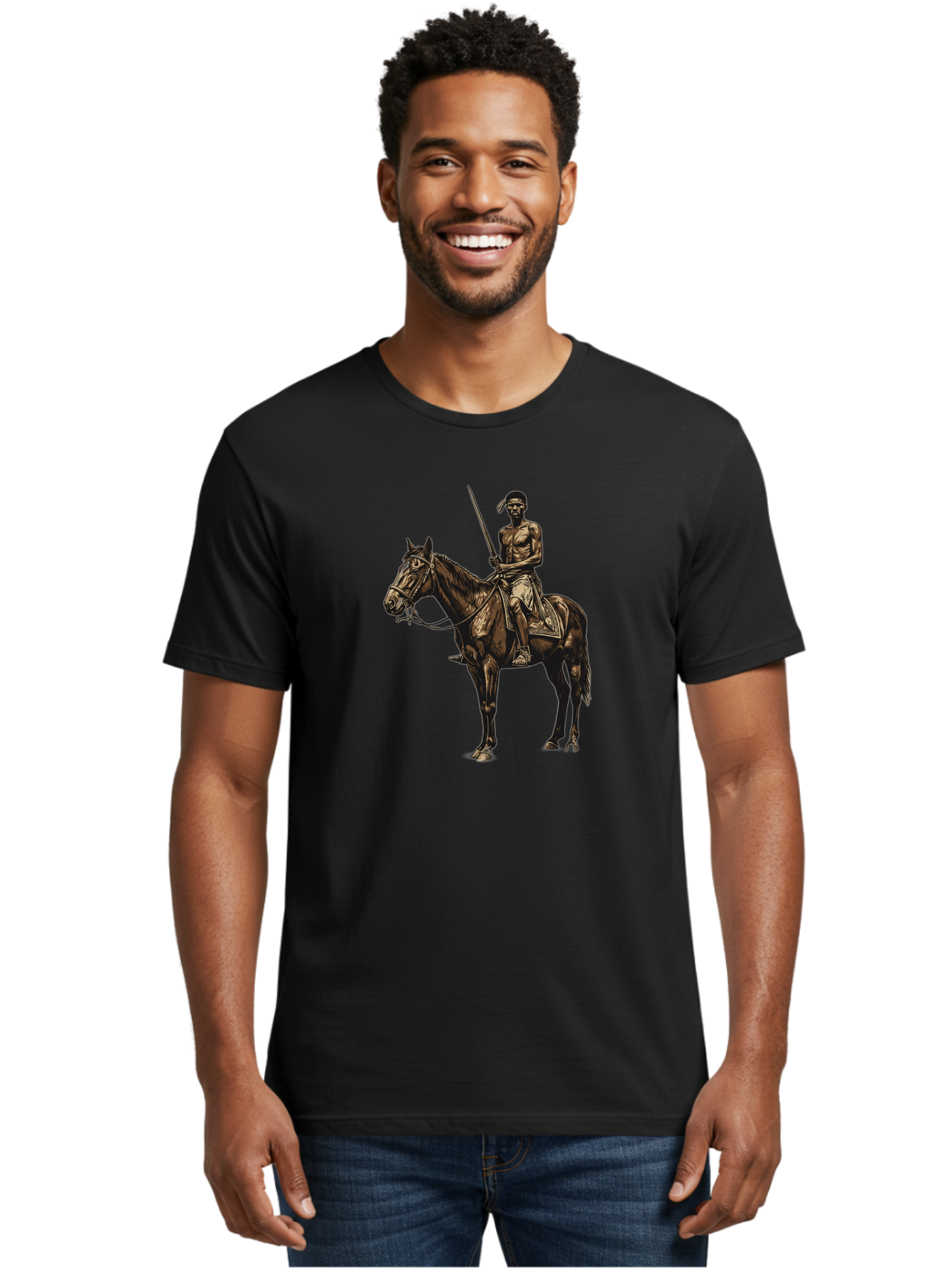 Native-American-Horseman Men'S Graphic Tee, 100% Cotton, Comfortable Casual Summer Wear, Machine Washable, Vintage Camera, Old Camera, Antique Camera, Black Camera, Classic Photography, Photography Equipment, Nostalgic Device, Film Camera, Bag852