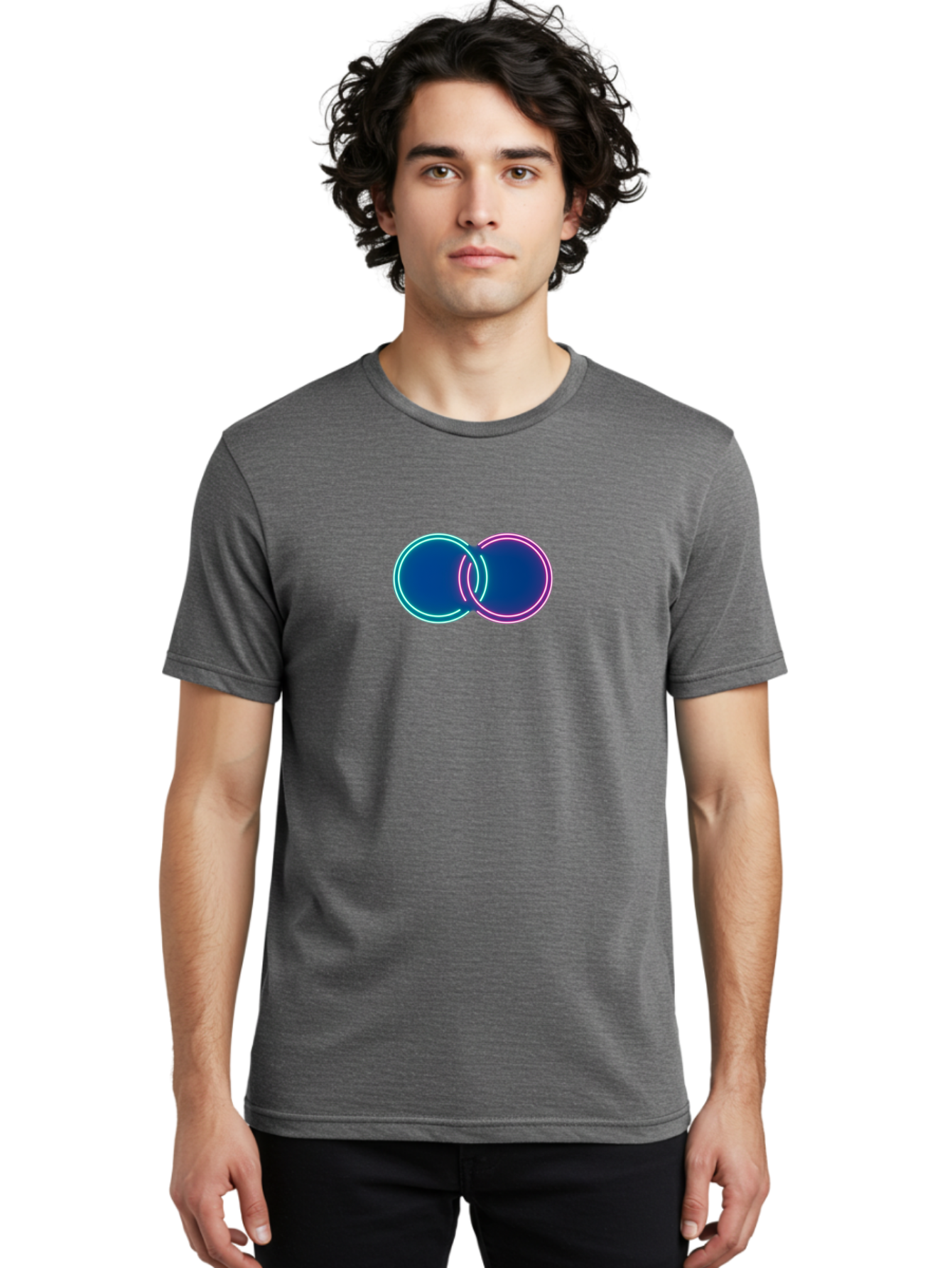 Neon-Circles Men'S Graphic Tee, 100% Cotton, Comfortable Casual Summer Wear, Machine Washable, Vintage Camera, Old Camera, Antique Camera, Black Camera, Classic Photography, Photography Equipment, Nostalgic Device, Film Camera, Camera Art Bag855
