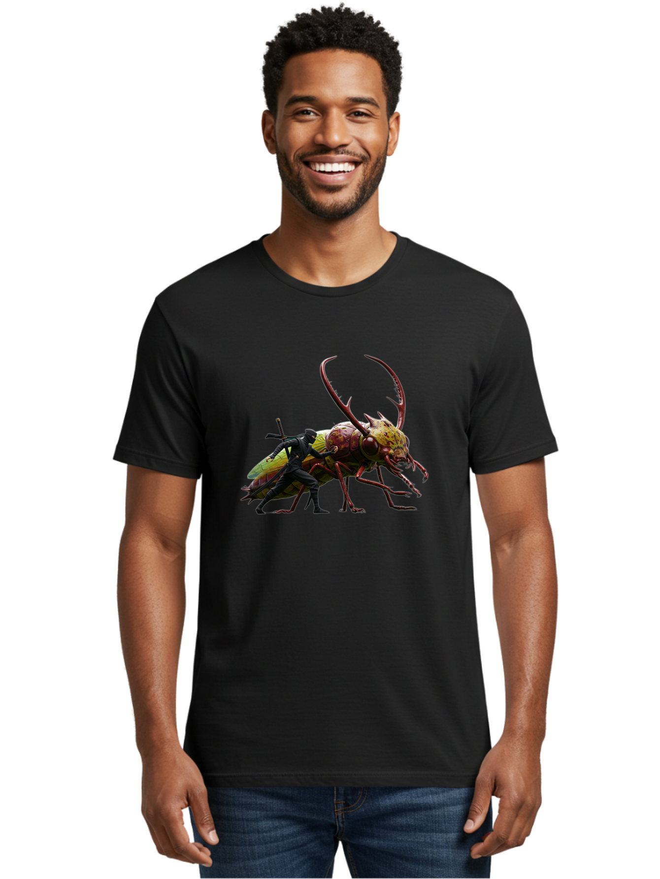 Ninja-Riding-Beetle Men'S Graphic Tee, 100% Cotton, Comfortable Casual Summer Wear, Machine Washable, Vintage Camera, Old Camera, Antique Camera, Black Camera, Classic Photography, Photography Equipment, Nostalgic Device, Film Camera, Bag859