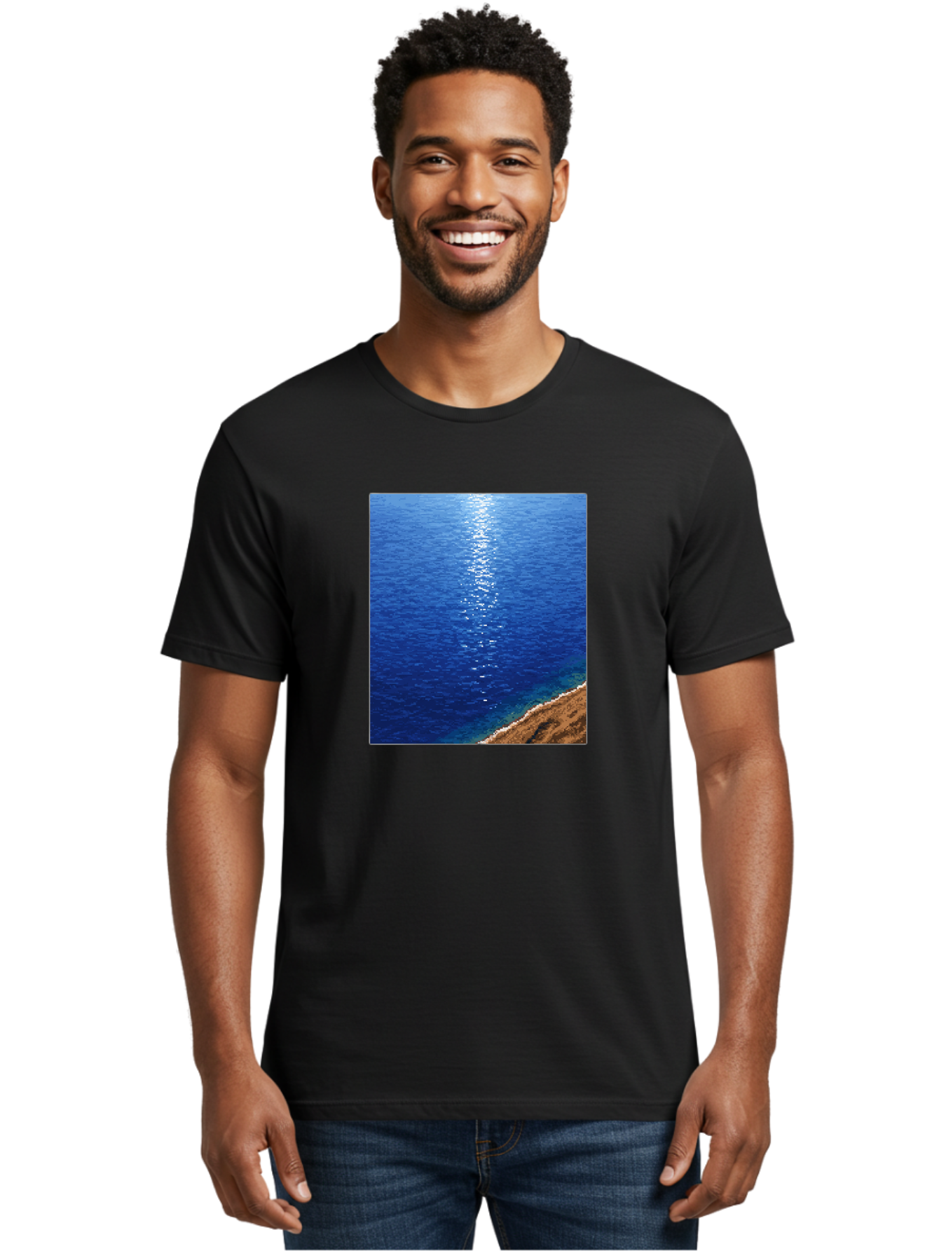 Ocean-Waves Men'S Graphic Tee, 100% Cotton, Comfortable Casual Summer Wear, Machine Washable, Vintage Camera, Old Camera, Antique Camera, Black Camera, Classic Photography, Photography Equipment, Nostalgic Device, Film Camera, Camera Art Bag868