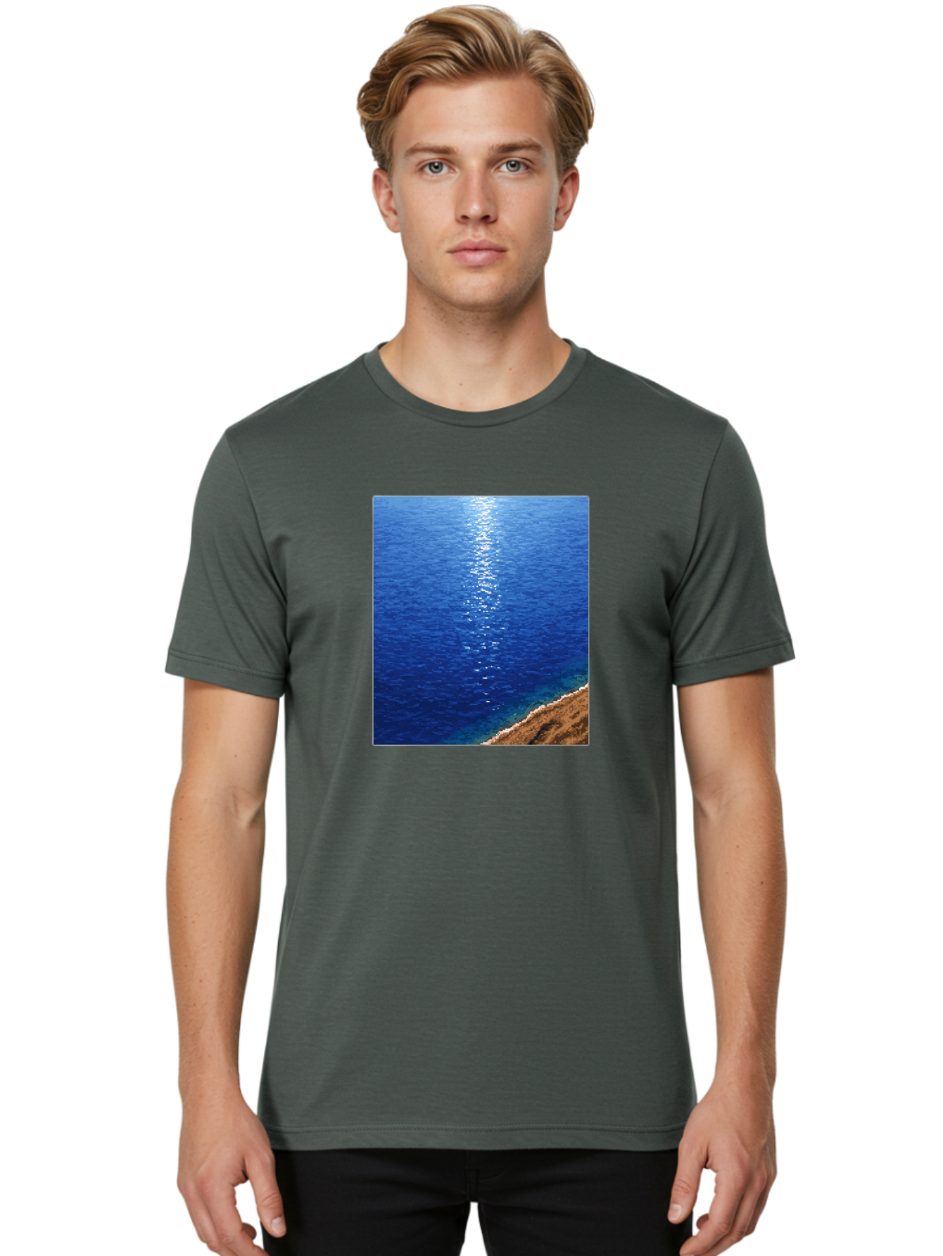 Ocean-Waves Men'S Graphic Tee, 100% Cotton, Comfortable Casual Summer Wear, Machine Washable, Vintage Camera, Old Camera, Antique Camera, Black Camera, Classic Photography, Photography Equipment, Nostalgic Device, Film Camera, Camera Art Bag868