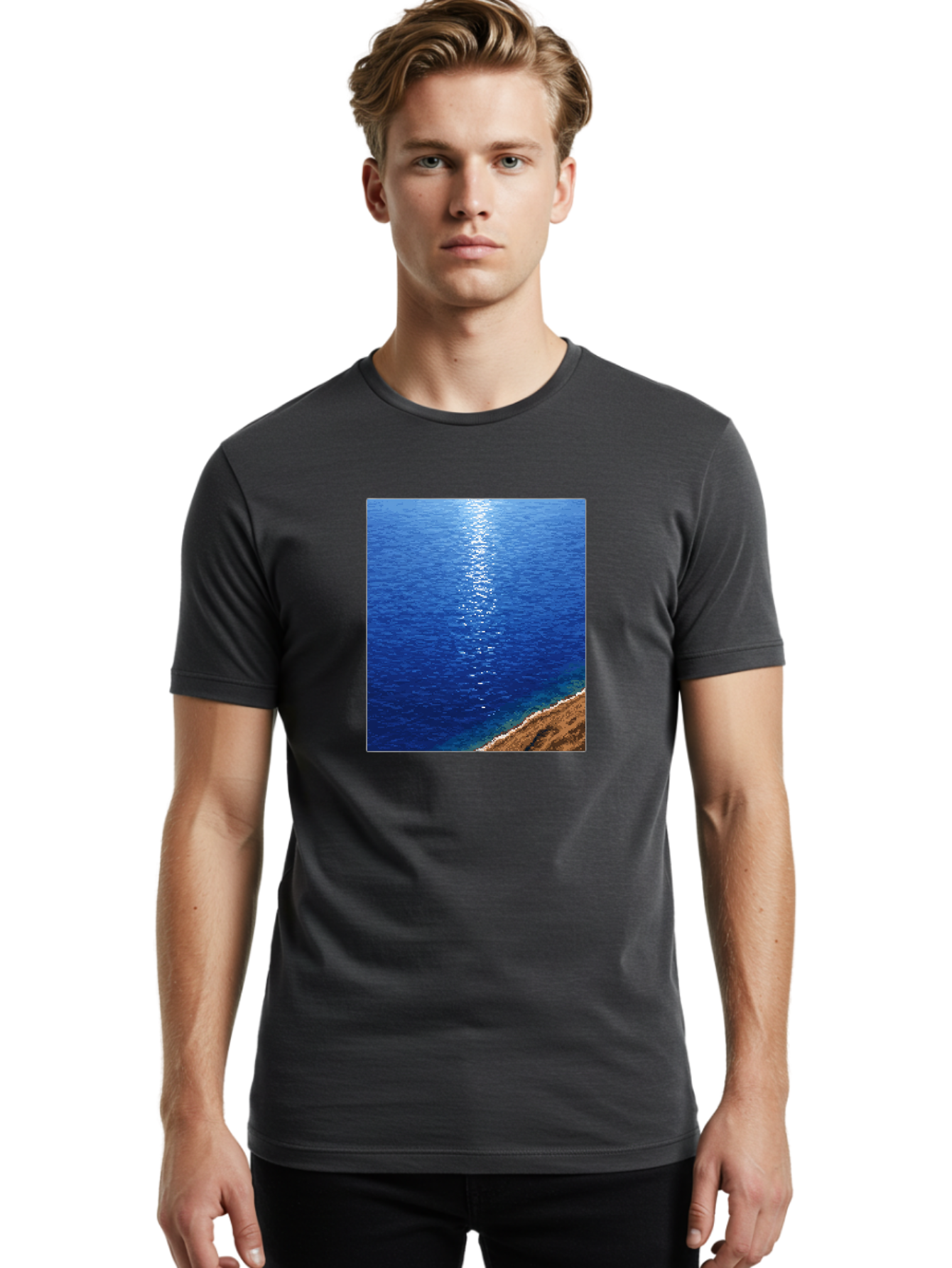 Ocean-Waves Men'S Graphic Tee, 100% Cotton, Comfortable Casual Summer Wear, Machine Washable, Vintage Camera, Old Camera, Antique Camera, Black Camera, Classic Photography, Photography Equipment, Nostalgic Device, Film Camera, Camera Art Bag868