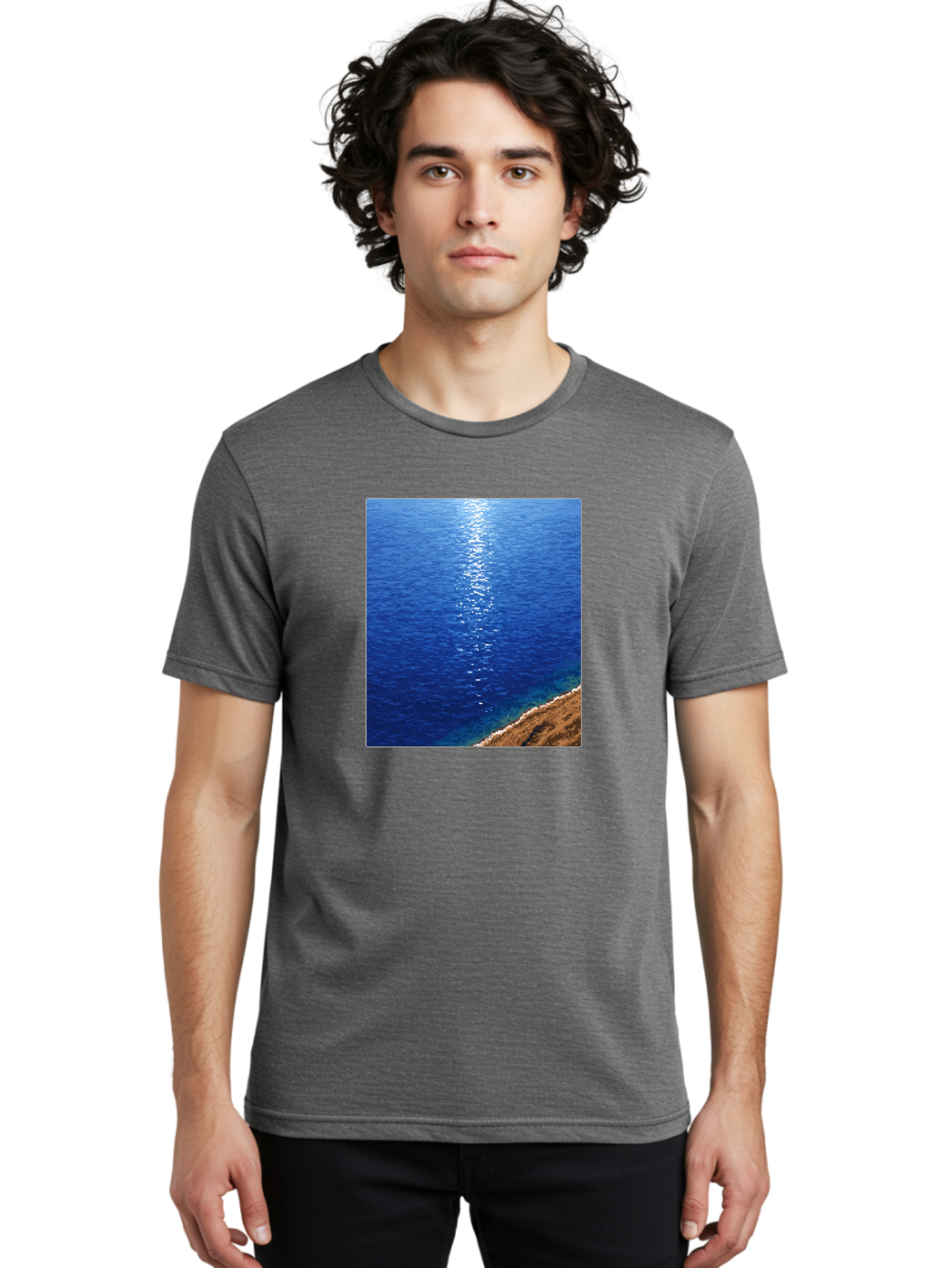 Ocean-Waves Men'S Graphic Tee, 100% Cotton, Comfortable Casual Summer Wear, Machine Washable, Vintage Camera, Old Camera, Antique Camera, Black Camera, Classic Photography, Photography Equipment, Nostalgic Device, Film Camera, Camera Art Bag868