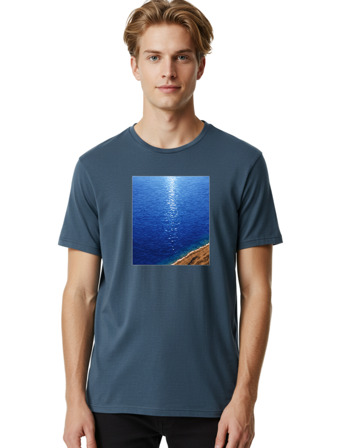 Ocean-Waves Men'S Graphic Tee, 100% Cotton, Comfortable Casual Summer Wear, Machine Washable, Vintage Camera, Old Camera, Antique Camera, Black Camera, Classic Photography, Photography Equipment, Nostalgic Device, Film Camera, Camera Art Bag868