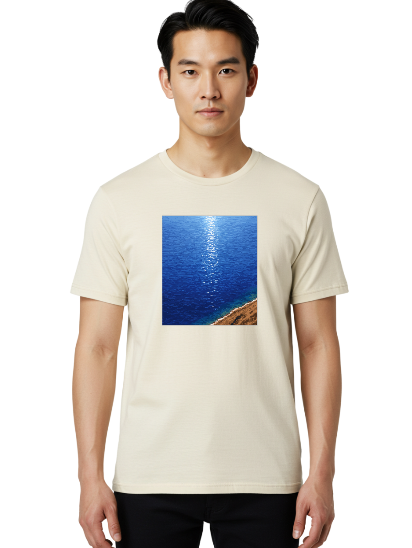 Ocean-Waves Men'S Graphic Tee, 100% Cotton, Comfortable Casual Summer Wear, Machine Washable, Vintage Camera, Old Camera, Antique Camera, Black Camera, Classic Photography, Photography Equipment, Nostalgic Device, Film Camera, Camera Art Bag868