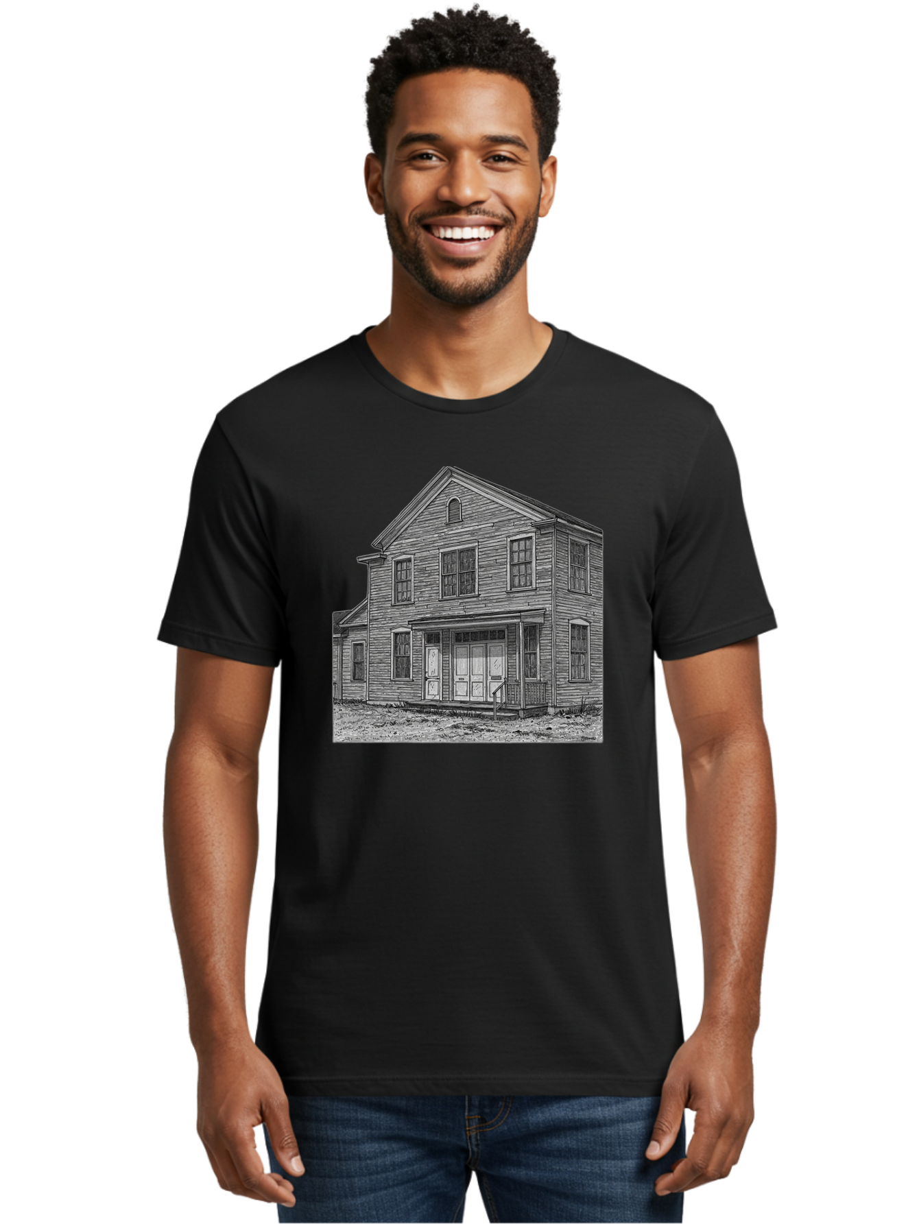Old-House Men'S Graphic Tee, 100% Cotton, Comfortable Casual Summer Wear, Machine Washable, Vintage Camera, Old Camera, Antique Camera, Black Camera, Classic Photography, Photography Equipment, Nostalgic Device, Film Camera, Camera Art Bag870