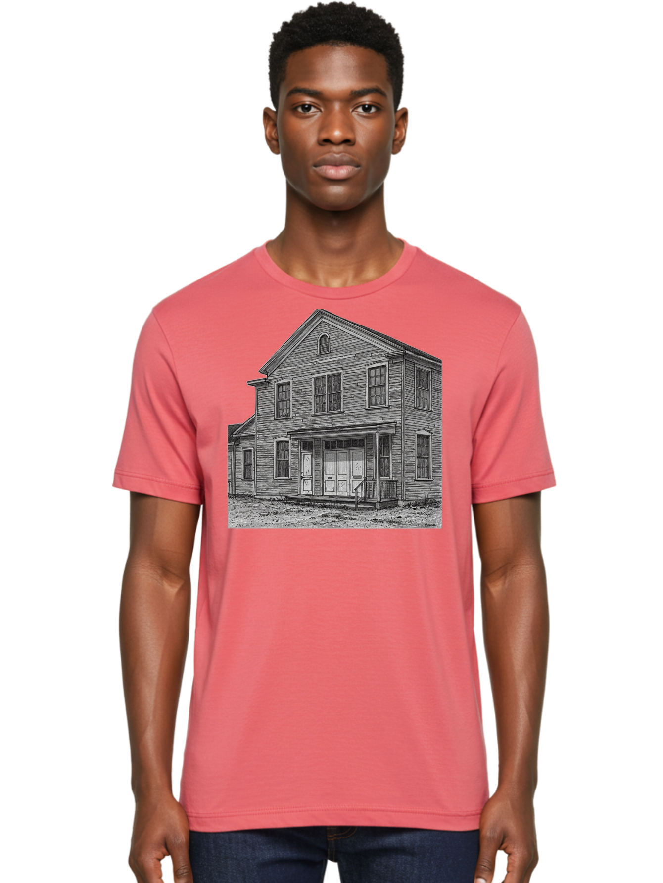 Old-House Men'S Graphic Tee, 100% Cotton, Comfortable Casual Summer Wear, Machine Washable, Vintage Camera, Old Camera, Antique Camera, Black Camera, Classic Photography, Photography Equipment, Nostalgic Device, Film Camera, Camera Art Bag870