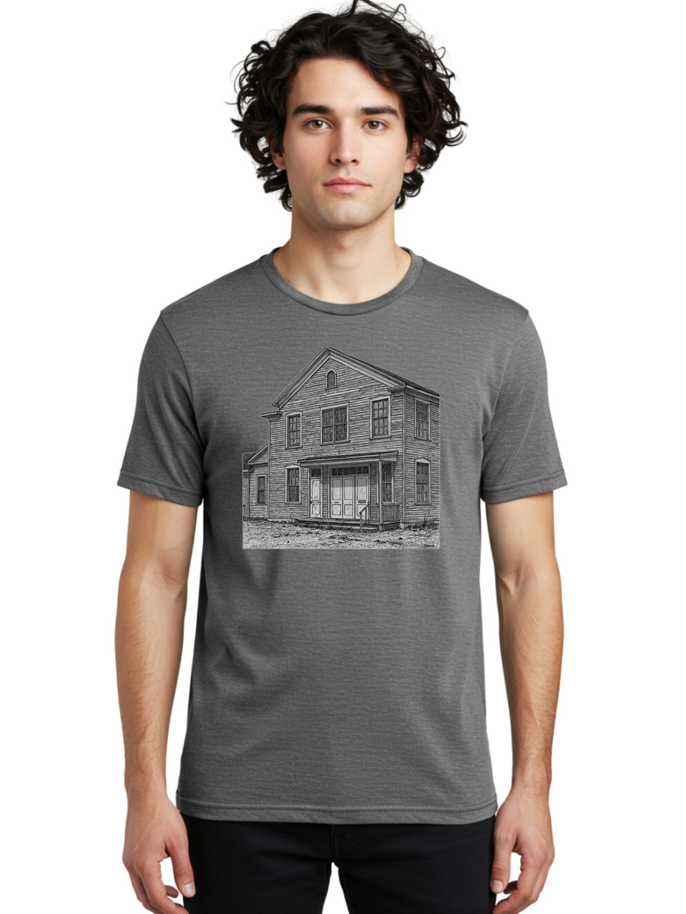 Old-House Men'S Graphic Tee, 100% Cotton, Comfortable Casual Summer Wear, Machine Washable, Vintage Camera, Old Camera, Antique Camera, Black Camera, Classic Photography, Photography Equipment, Nostalgic Device, Film Camera, Camera Art Bag870