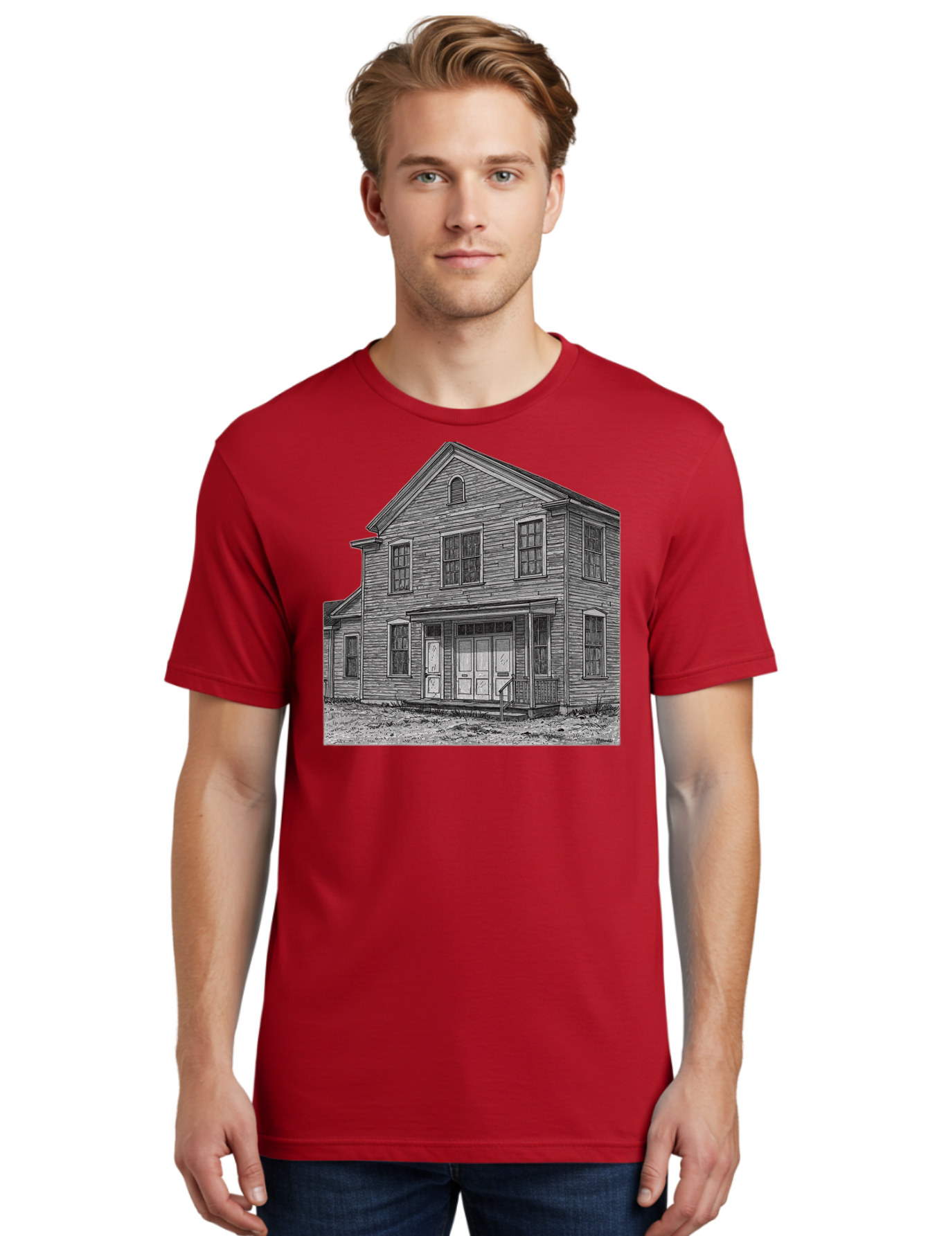 Old-House Men'S Graphic Tee, 100% Cotton, Comfortable Casual Summer Wear, Machine Washable, Vintage Camera, Old Camera, Antique Camera, Black Camera, Classic Photography, Photography Equipment, Nostalgic Device, Film Camera, Camera Art Bag870