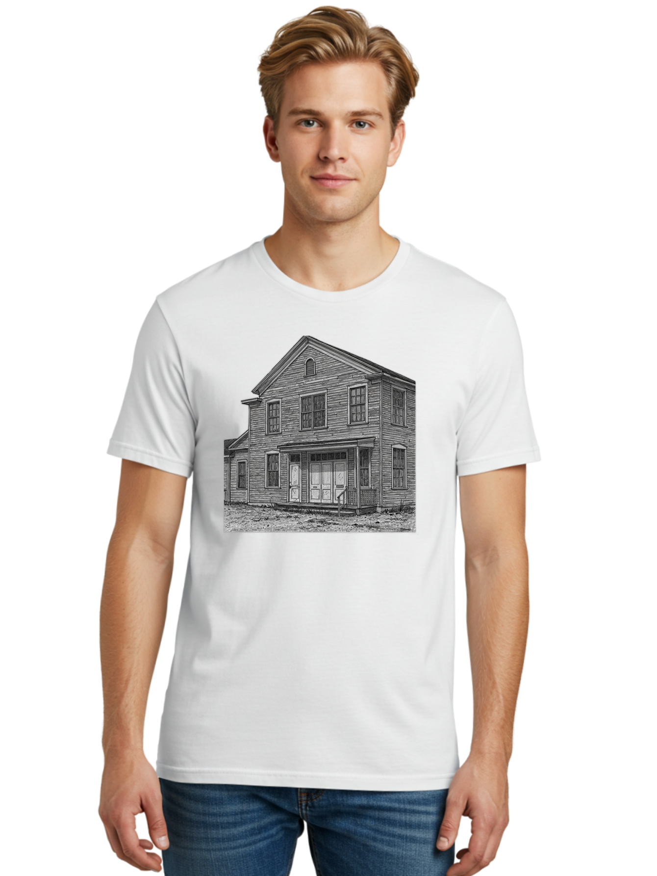 Old-House Men'S Graphic Tee, 100% Cotton, Comfortable Casual Summer Wear, Machine Washable, Vintage Camera, Old Camera, Antique Camera, Black Camera, Classic Photography, Photography Equipment, Nostalgic Device, Film Camera, Camera Art Bag870
