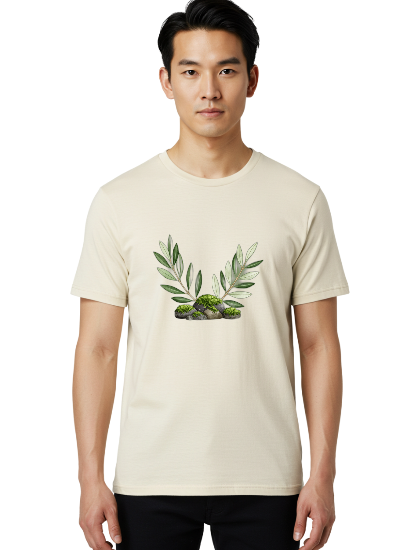 Olive-Branches-With-Rocks Men'S Graphic Tee, 100% Cotton, Comfortable Casual Summer Wear, Machine Washable, Vintage Camera, Old Camera, Antique Camera, Black Camera, Classic Photography, Photography Equipment, Nostalgic Device, Film Camera, Bag873