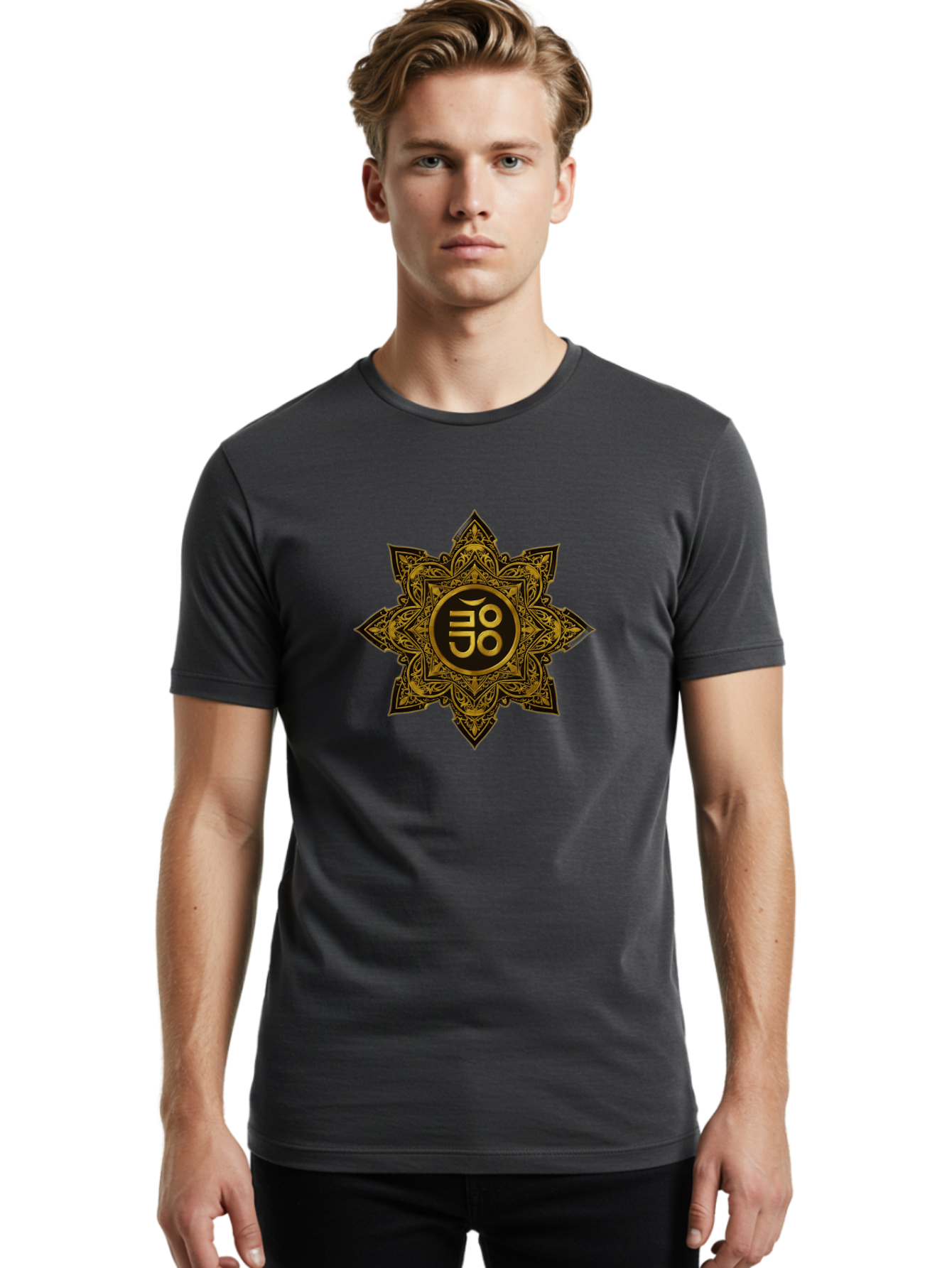 Om-Symbol-Mandala Men'S Graphic Tee, 100% Cotton, Comfortable Casual Summer Wear, Machine Washable, Vintage Camera, Old Camera, Antique Camera, Black Camera, Classic Photography, Photography Equipment, Nostalgic Device, Film Camera, Camera Art Bag874