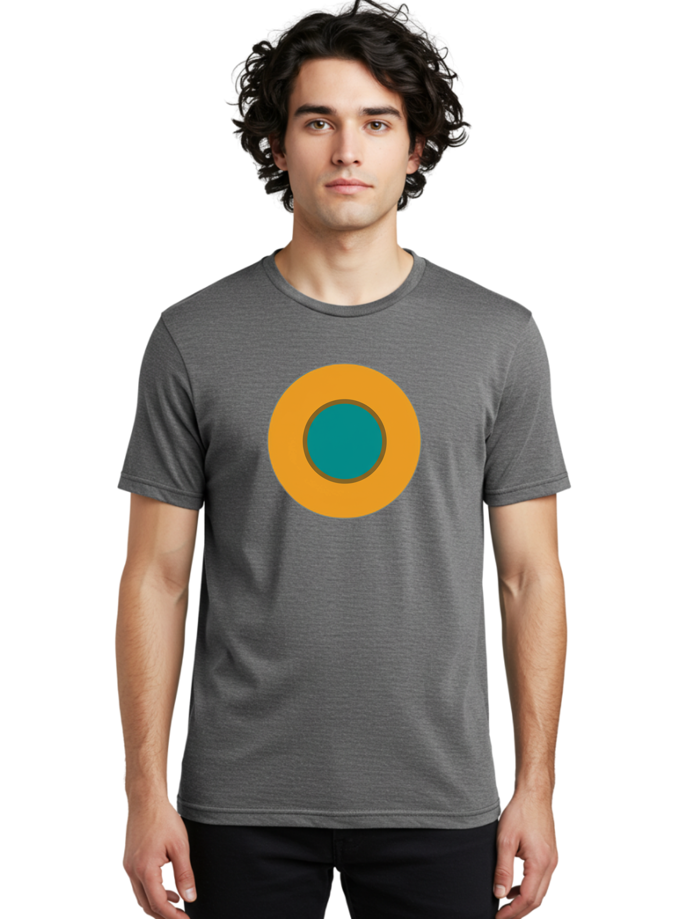 Orange-Circle Men'S Graphic Tee, 100% Cotton, Comfortable Casual Summer Wear, Machine Washable, Vintage Camera, Old Camera, Antique Camera, Black Camera, Classic Photography, Photography Equipment, Nostalgic Device, Film Camera, Camera Art Bag882