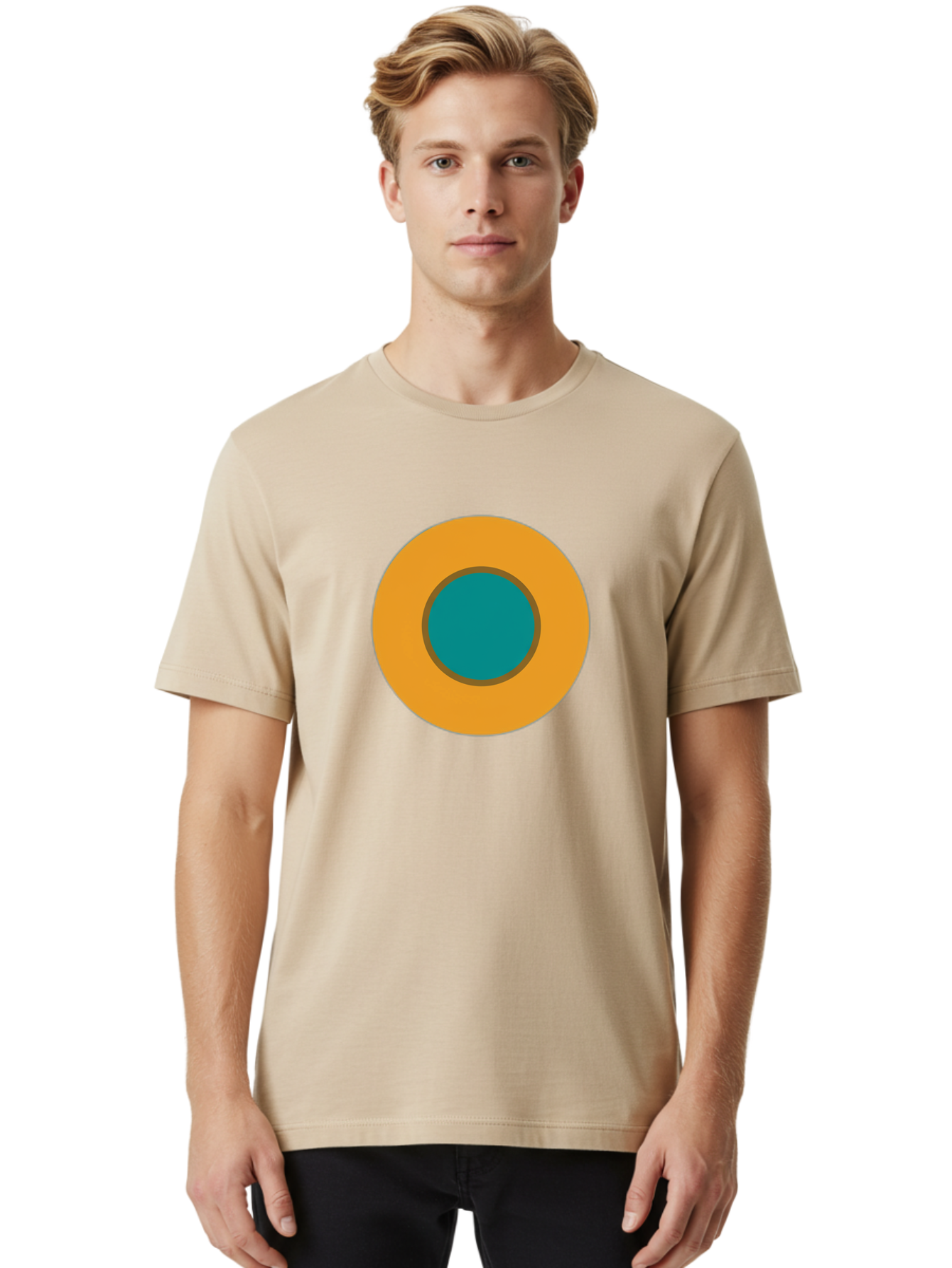 Orange-Circle Men'S Graphic Tee, 100% Cotton, Comfortable Casual Summer Wear, Machine Washable, Vintage Camera, Old Camera, Antique Camera, Black Camera, Classic Photography, Photography Equipment, Nostalgic Device, Film Camera, Camera Art Bag882