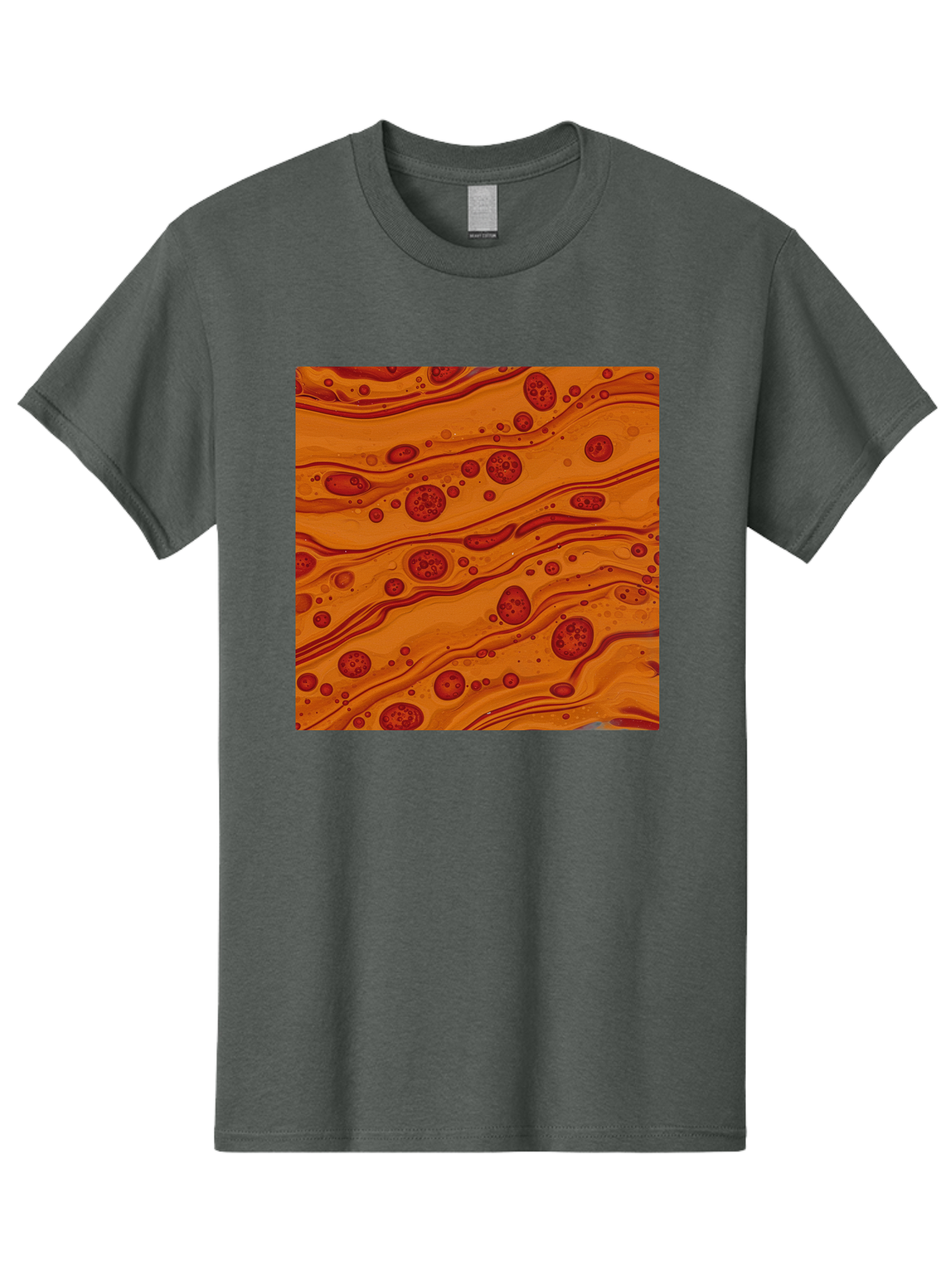 Orange-Marble-Pattern Men'S Graphic Tee, 100% Cotton, Comfortable Casual Summer Wear, Machine Washable, Vintage Camera, Old Camera, Antique Camera, Black Camera, Classic Photography, Photography Equipment, Nostalgic Device, Film Camera, Bag885