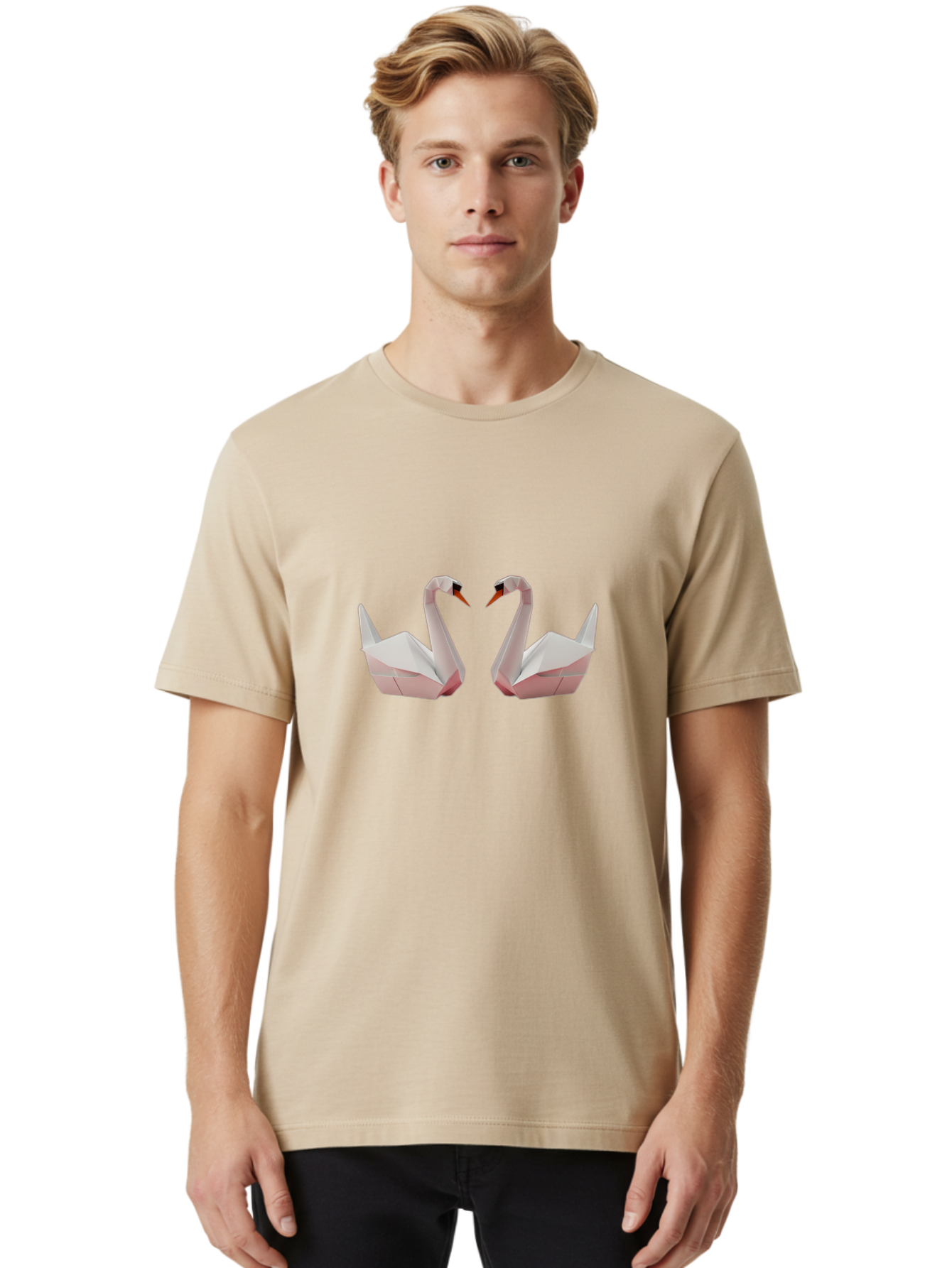Origami-Swans Men'S Graphic Tee, 100% Cotton, Comfortable Casual Summer Wear, Machine Washable, Vintage Camera, Old Camera, Antique Camera, Black Camera, Classic Photography, Photography Equipment, Nostalgic Device, Film Camera, Camera Art Bag889