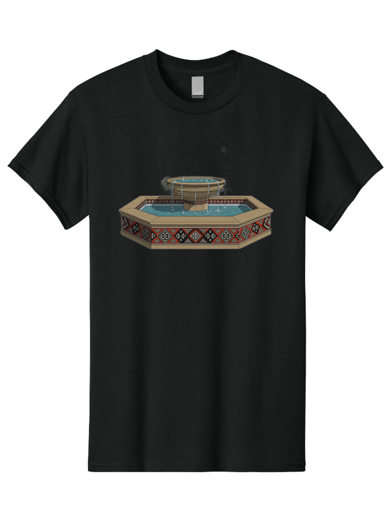 Ornamental-Fountain Men'S Graphic Tee, 100% Cotton, Comfortable Casual Summer Wear, Machine Washable, Vintage Camera, Old Camera, Antique Camera, Black Camera, Classic Photography, Photography Equipment, Nostalgic Device, Film Camera, Bag890