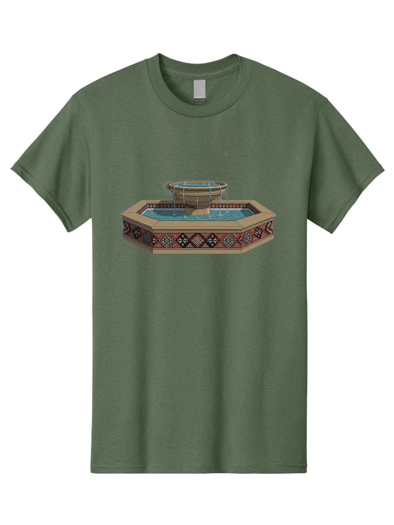 Ornamental-Fountain Men'S Graphic Tee, 100% Cotton, Comfortable Casual Summer Wear, Machine Washable, Vintage Camera, Old Camera, Antique Camera, Black Camera, Classic Photography, Photography Equipment, Nostalgic Device, Film Camera, Bag890