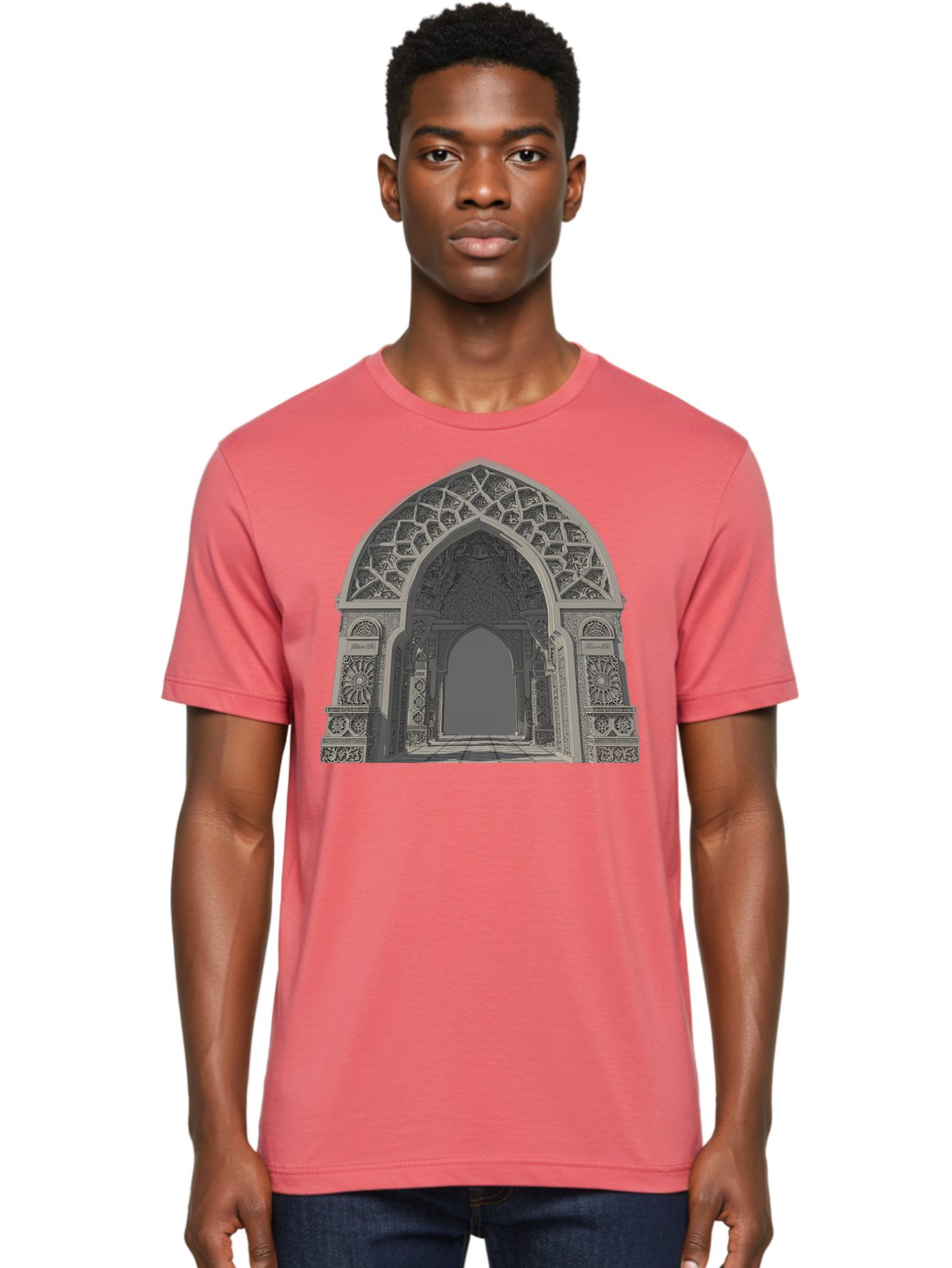 Ornate-Archway-2 Men'S Graphic Tee, 100% Cotton, Comfortable Casual Summer Wear, Machine Washable, Vintage Camera, Old Camera, Antique Camera, Black Camera, Classic Photography, Photography Equipment, Nostalgic Device, Film Camera, Camera Art Bag893