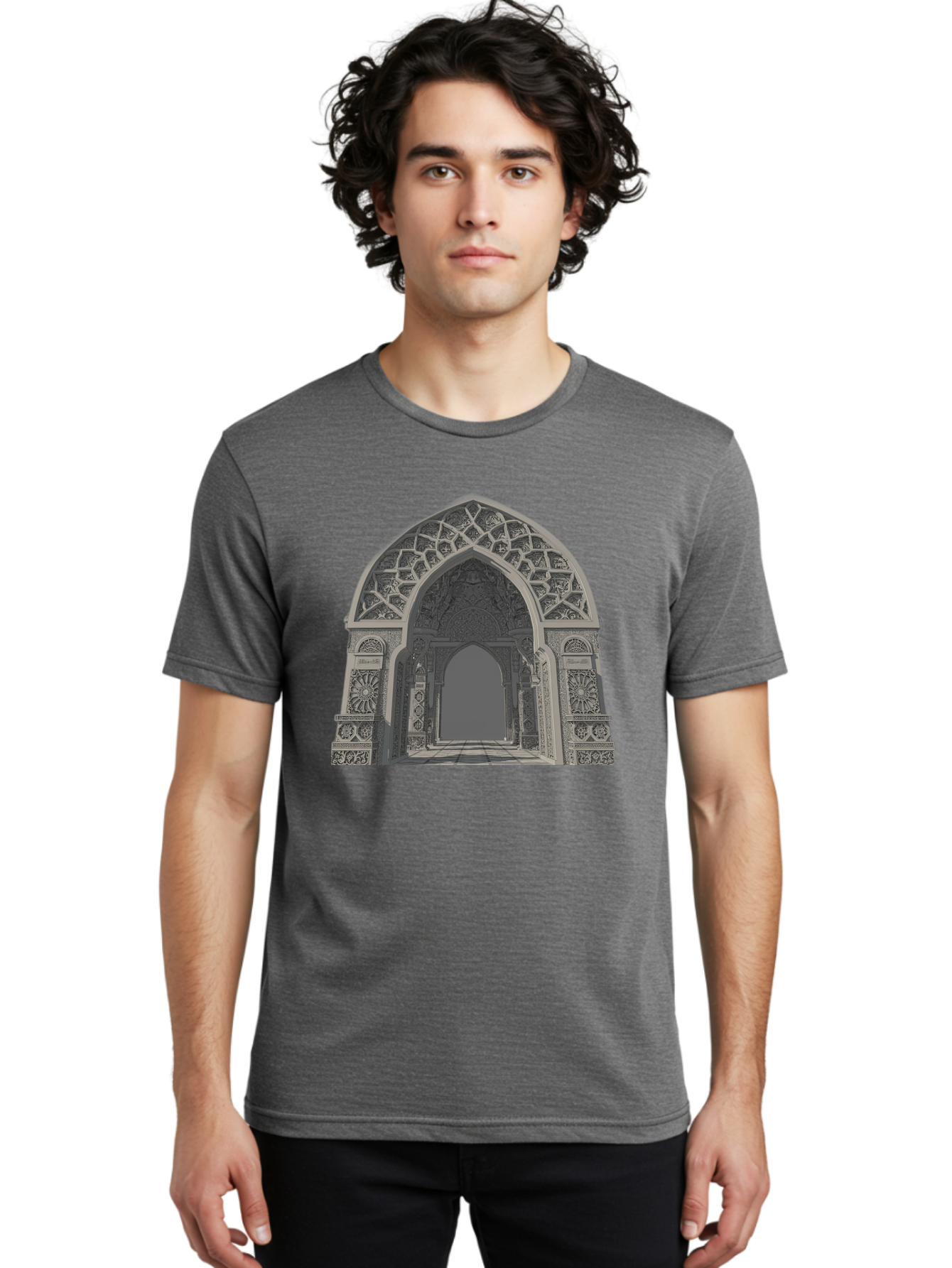 Ornate-Archway-2 Men'S Graphic Tee, 100% Cotton, Comfortable Casual Summer Wear, Machine Washable, Vintage Camera, Old Camera, Antique Camera, Black Camera, Classic Photography, Photography Equipment, Nostalgic Device, Film Camera, Camera Art Bag893