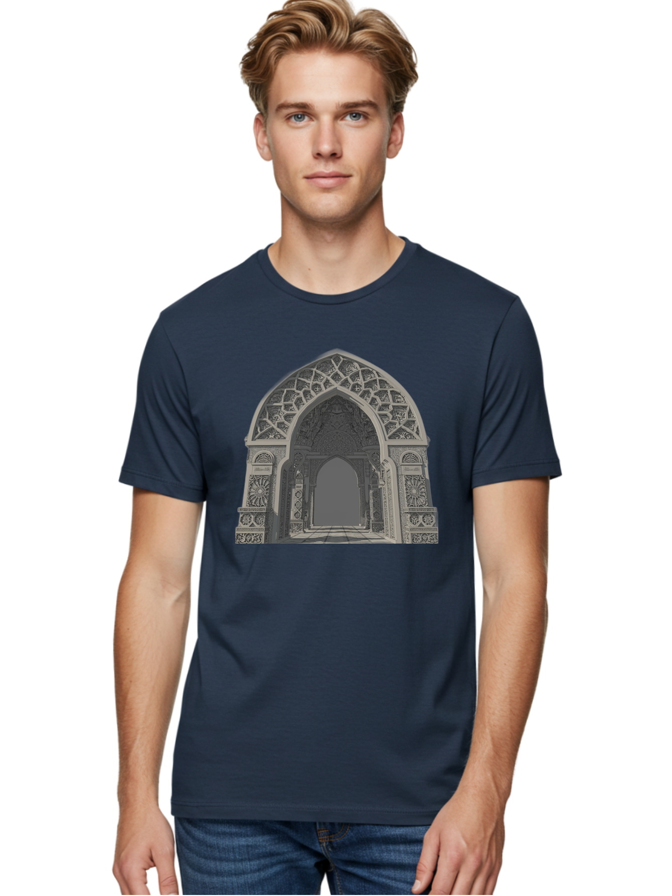 Ornate-Archway-2 Men'S Graphic Tee, 100% Cotton, Comfortable Casual Summer Wear, Machine Washable, Vintage Camera, Old Camera, Antique Camera, Black Camera, Classic Photography, Photography Equipment, Nostalgic Device, Film Camera, Camera Art Bag893