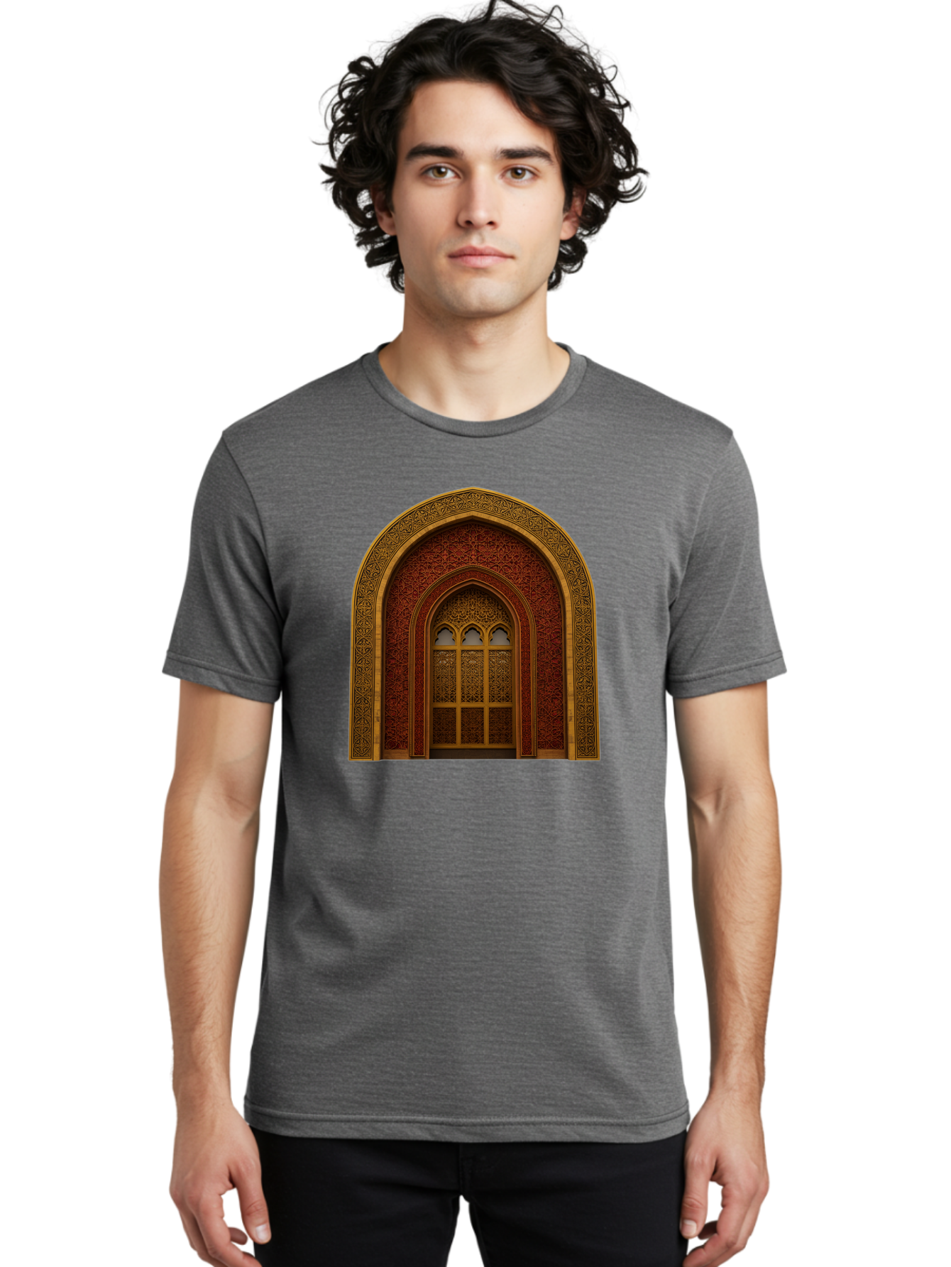 Ornate-Archway Men'S Graphic Tee, 100% Cotton, Comfortable Casual Summer Wear, Machine Washable, Vintage Camera, Old Camera, Antique Camera, Black Camera, Classic Photography, Photography Equipment, Nostalgic Device, Film Camera, Camera Art Bag894
