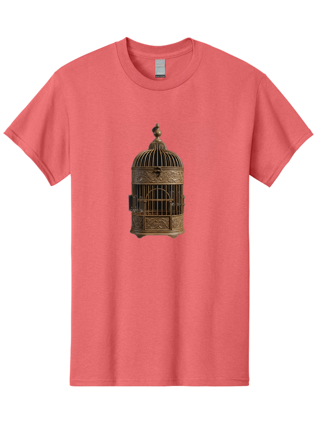 Ornate-Birdcage Men'S Graphic Tee, 100% Cotton, Comfortable Casual Summer Wear, Machine Washable, Vintage Camera, Old Camera, Antique Camera, Black Camera, Classic Photography, Photography Equipment, Nostalgic Device, Film Camera, Camera Art Bag895
