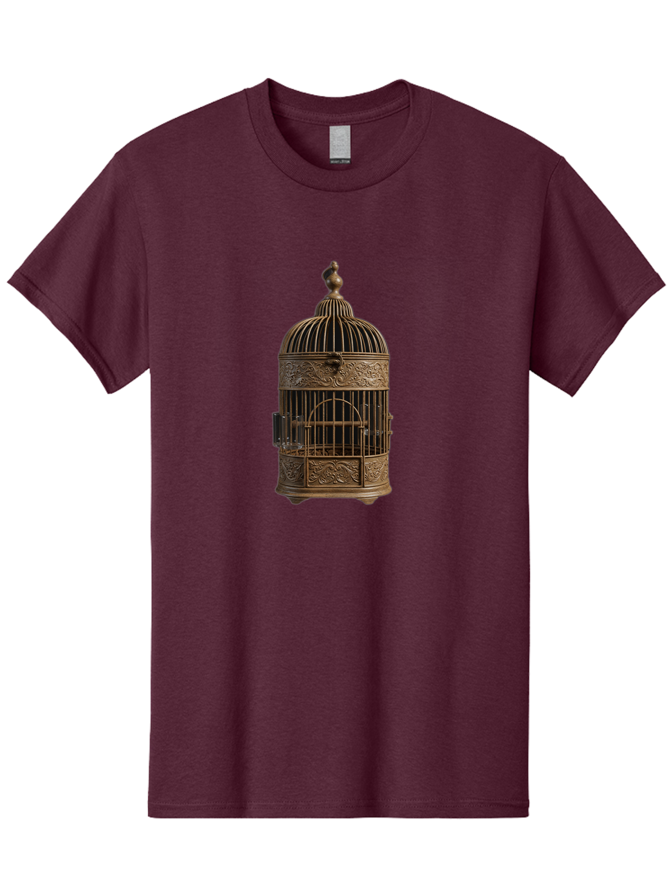 Ornate-Birdcage Men'S Graphic Tee, 100% Cotton, Comfortable Casual Summer Wear, Machine Washable, Vintage Camera, Old Camera, Antique Camera, Black Camera, Classic Photography, Photography Equipment, Nostalgic Device, Film Camera, Camera Art Bag895