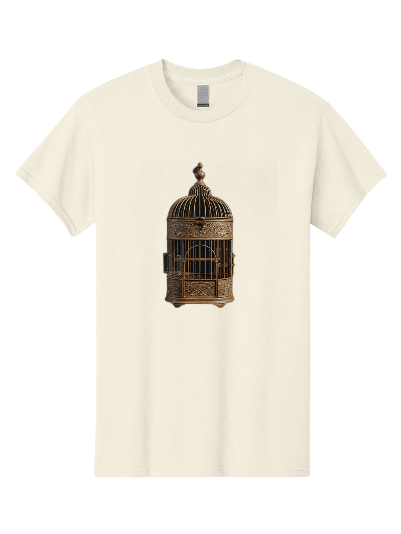 Ornate-Birdcage Men'S Graphic Tee, 100% Cotton, Comfortable Casual Summer Wear, Machine Washable, Vintage Camera, Old Camera, Antique Camera, Black Camera, Classic Photography, Photography Equipment, Nostalgic Device, Film Camera, Camera Art Bag895