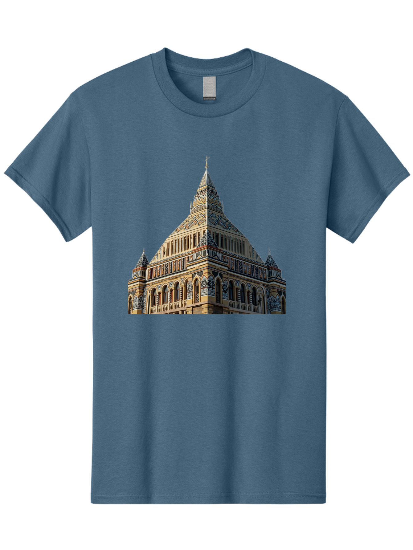 Ornate-Building Men'S Graphic Tee, 100% Cotton, Comfortable Casual Summer Wear, Machine Washable, Vintage Camera, Old Camera, Antique Camera, Black Camera, Classic Photography, Photography Equipment, Nostalgic Device, Film Camera, Camera Art Bag896