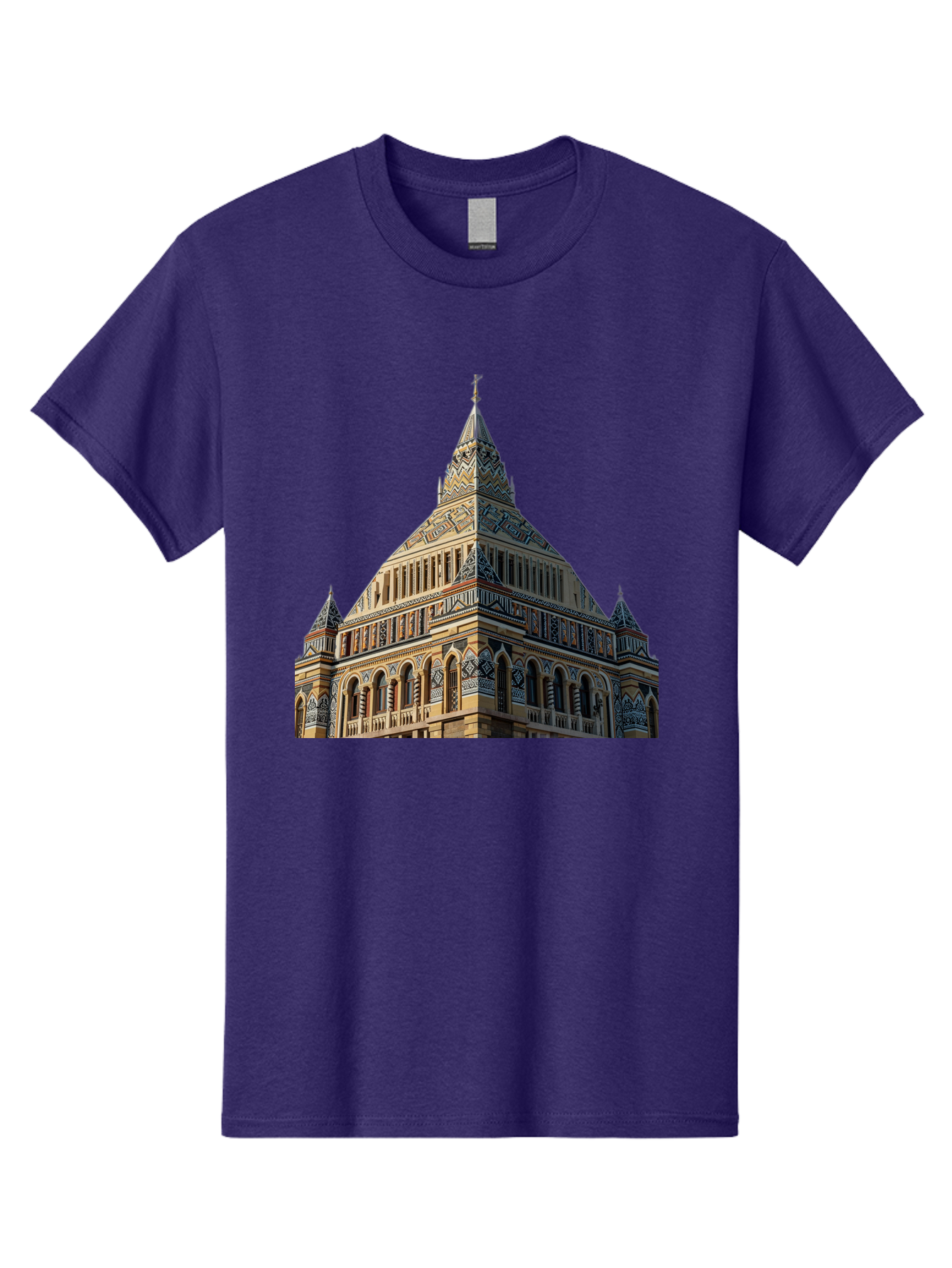 Ornate-Building Men'S Graphic Tee, 100% Cotton, Comfortable Casual Summer Wear, Machine Washable, Vintage Camera, Old Camera, Antique Camera, Black Camera, Classic Photography, Photography Equipment, Nostalgic Device, Film Camera, Camera Art Bag896