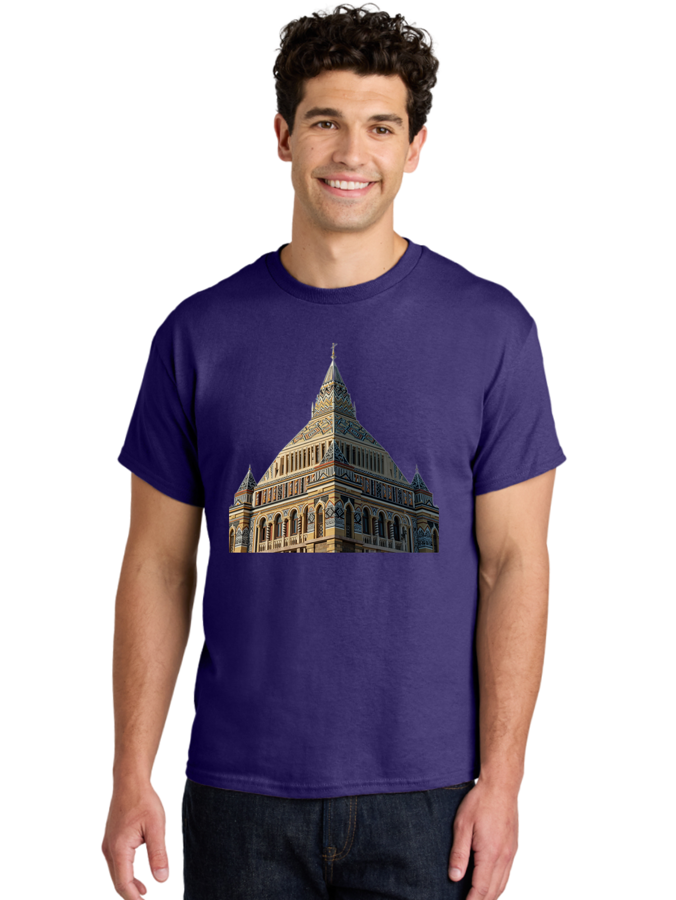 Ornate-Building Men'S Graphic Tee, 100% Cotton, Comfortable Casual Summer Wear, Machine Washable, Vintage Camera, Old Camera, Antique Camera, Black Camera, Classic Photography, Photography Equipment, Nostalgic Device, Film Camera, Camera Art Bag896