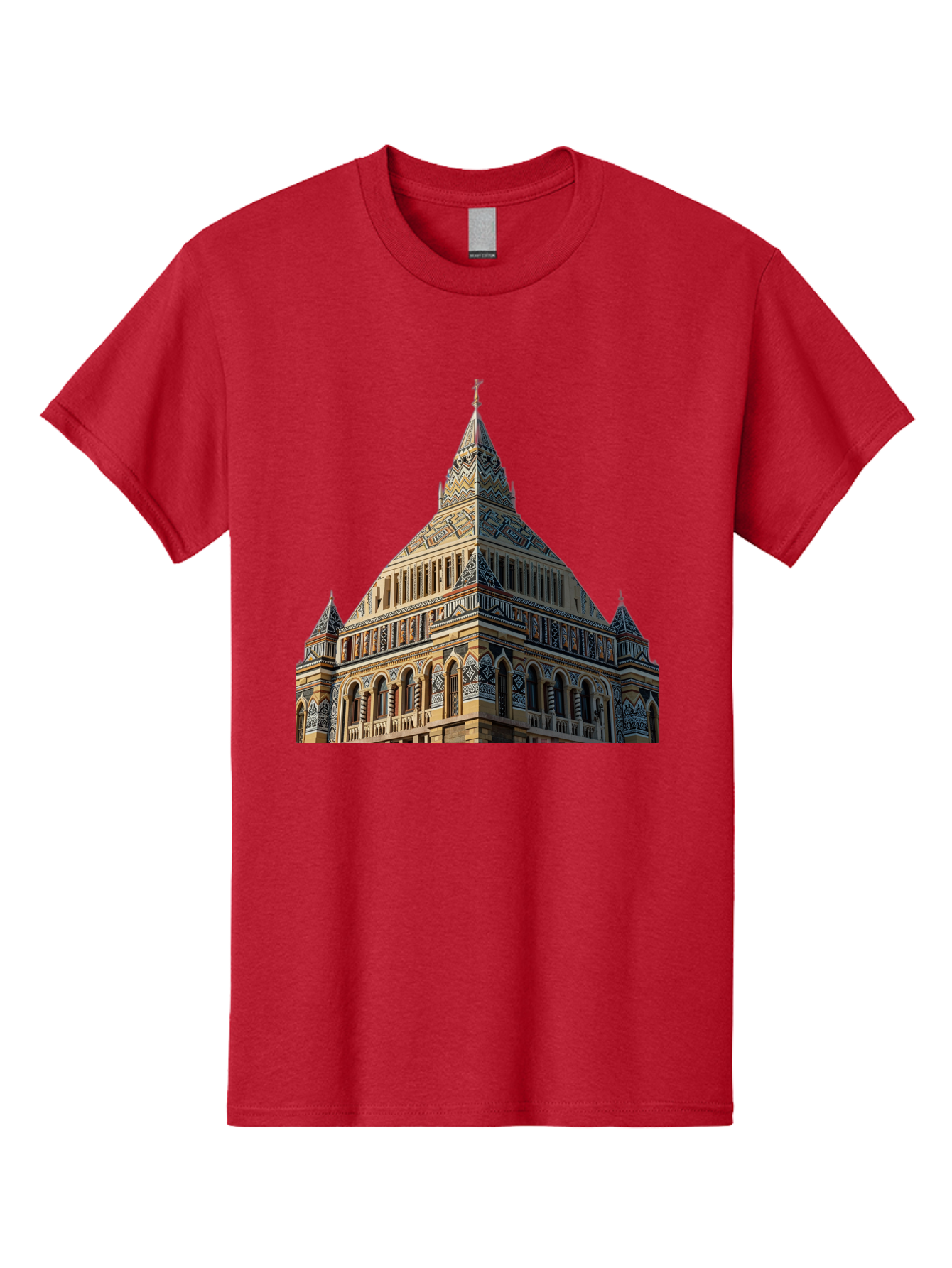 Ornate-Building Men'S Graphic Tee, 100% Cotton, Comfortable Casual Summer Wear, Machine Washable, Vintage Camera, Old Camera, Antique Camera, Black Camera, Classic Photography, Photography Equipment, Nostalgic Device, Film Camera, Camera Art Bag896