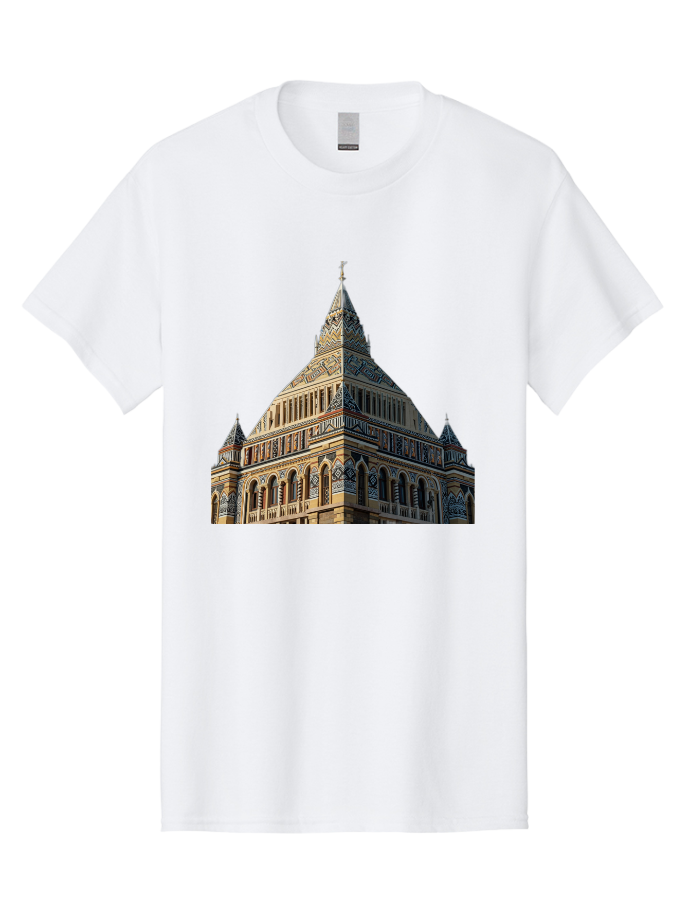 Ornate-Building Men'S Graphic Tee, 100% Cotton, Comfortable Casual Summer Wear, Machine Washable, Vintage Camera, Old Camera, Antique Camera, Black Camera, Classic Photography, Photography Equipment, Nostalgic Device, Film Camera, Camera Art Bag896