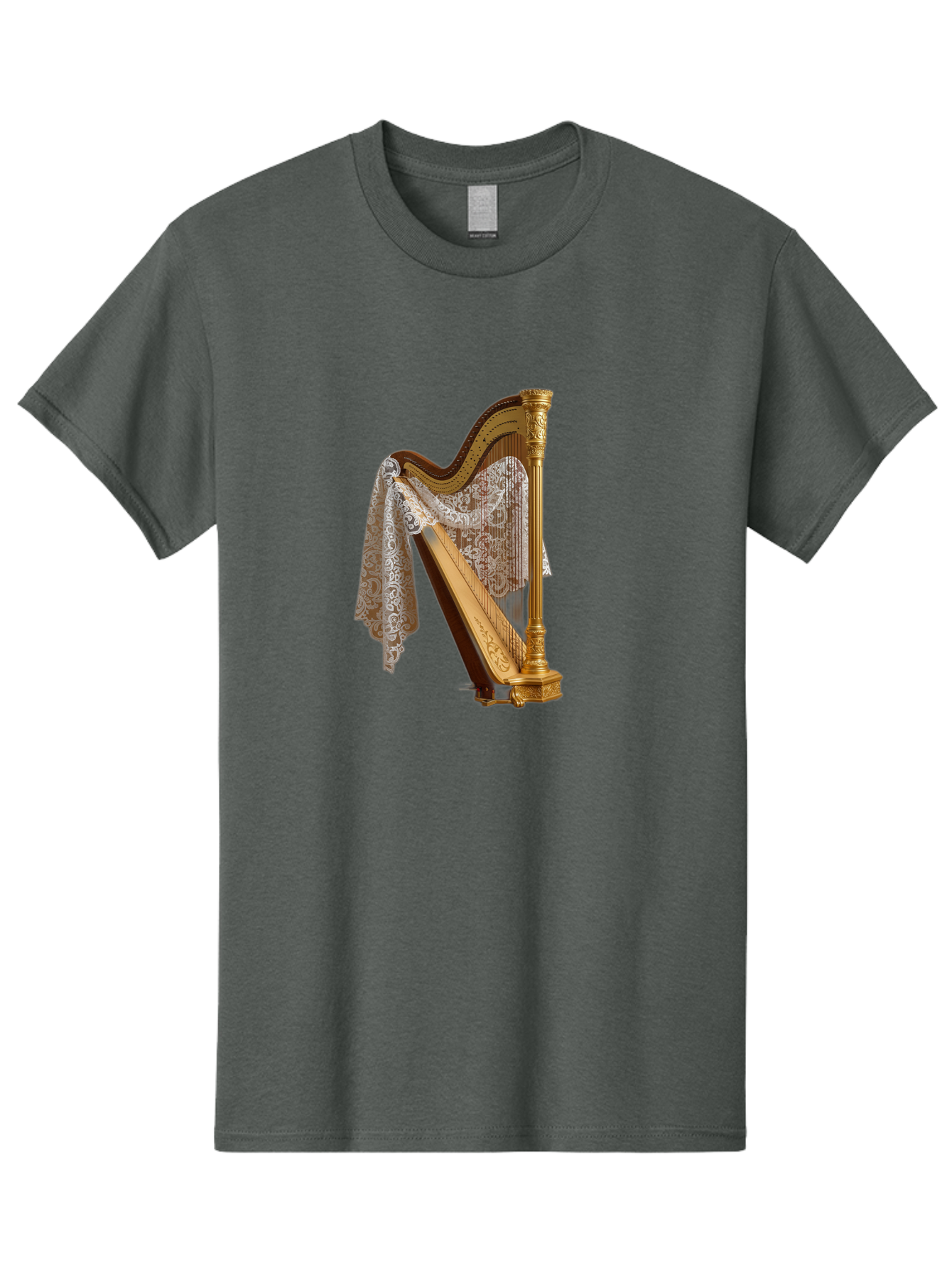 Ornate-Harp Men'S Graphic Tee, 100% Cotton, Comfortable Casual Summer Wear, Machine Washable, Vintage Camera, Old Camera, Antique Camera, Black Camera, Classic Photography, Photography Equipment, Nostalgic Device, Film Camera, Camera Art Bag901