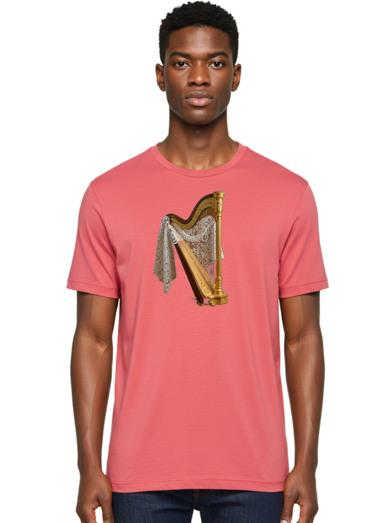 Ornate-Harp Men'S Graphic Tee, 100% Cotton, Comfortable Casual Summer Wear, Machine Washable, Vintage Camera, Old Camera, Antique Camera, Black Camera, Classic Photography, Photography Equipment, Nostalgic Device, Film Camera, Camera Art Bag901