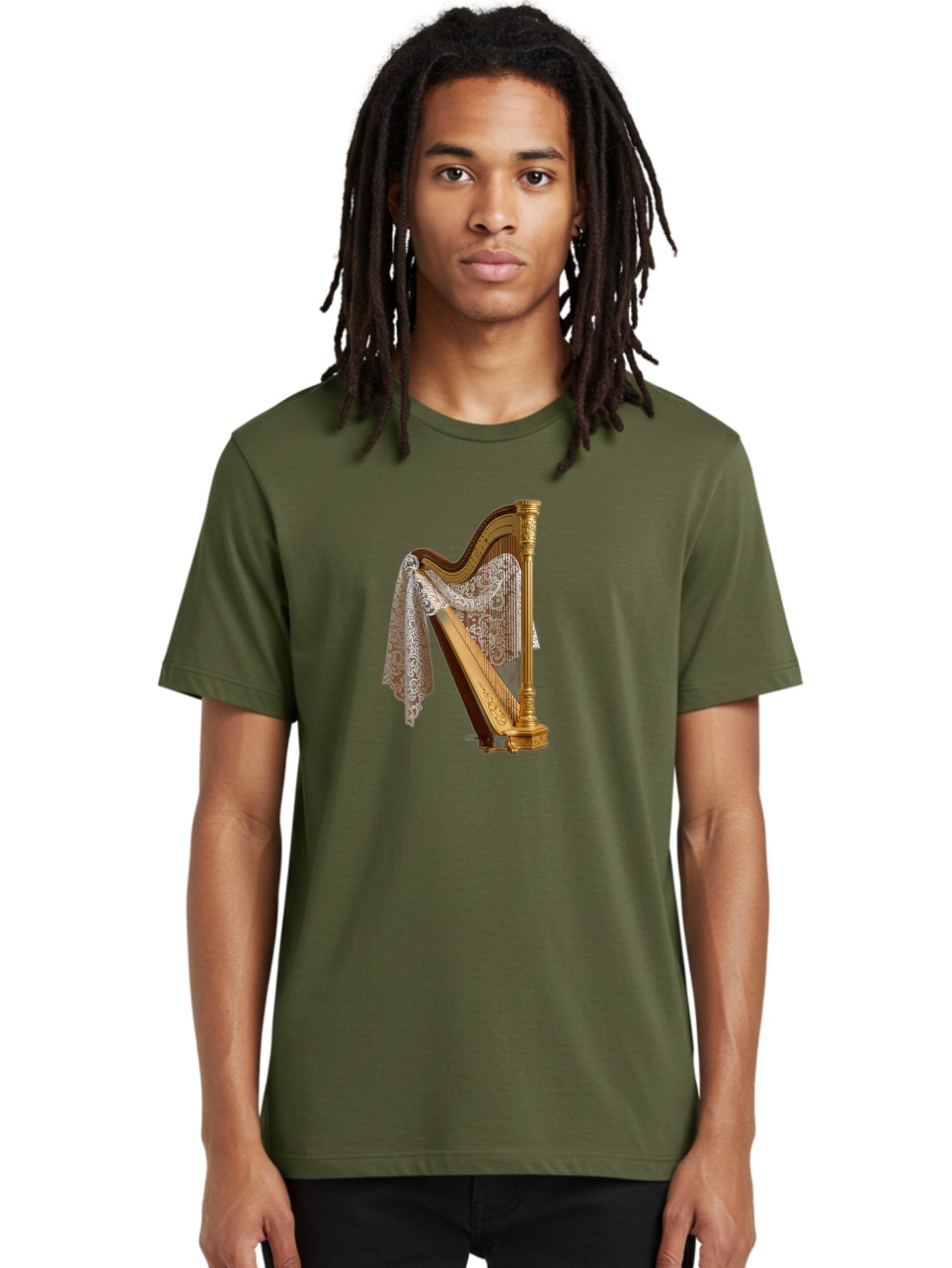 Ornate-Harp Men'S Graphic Tee, 100% Cotton, Comfortable Casual Summer Wear, Machine Washable, Vintage Camera, Old Camera, Antique Camera, Black Camera, Classic Photography, Photography Equipment, Nostalgic Device, Film Camera, Camera Art Bag901