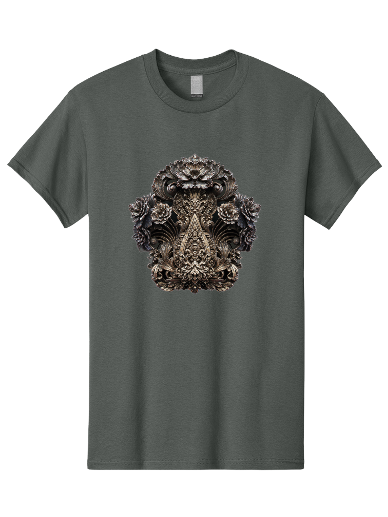 Ornate-Metal-Crest Men'S Graphic Tee, 100% Cotton, Comfortable Casual Summer Wear, Machine Washable, Vintage Camera, Old Camera, Antique Camera, Black Camera, Classic Photography, Photography Equipment, Nostalgic Device, Film Camera, Bag902