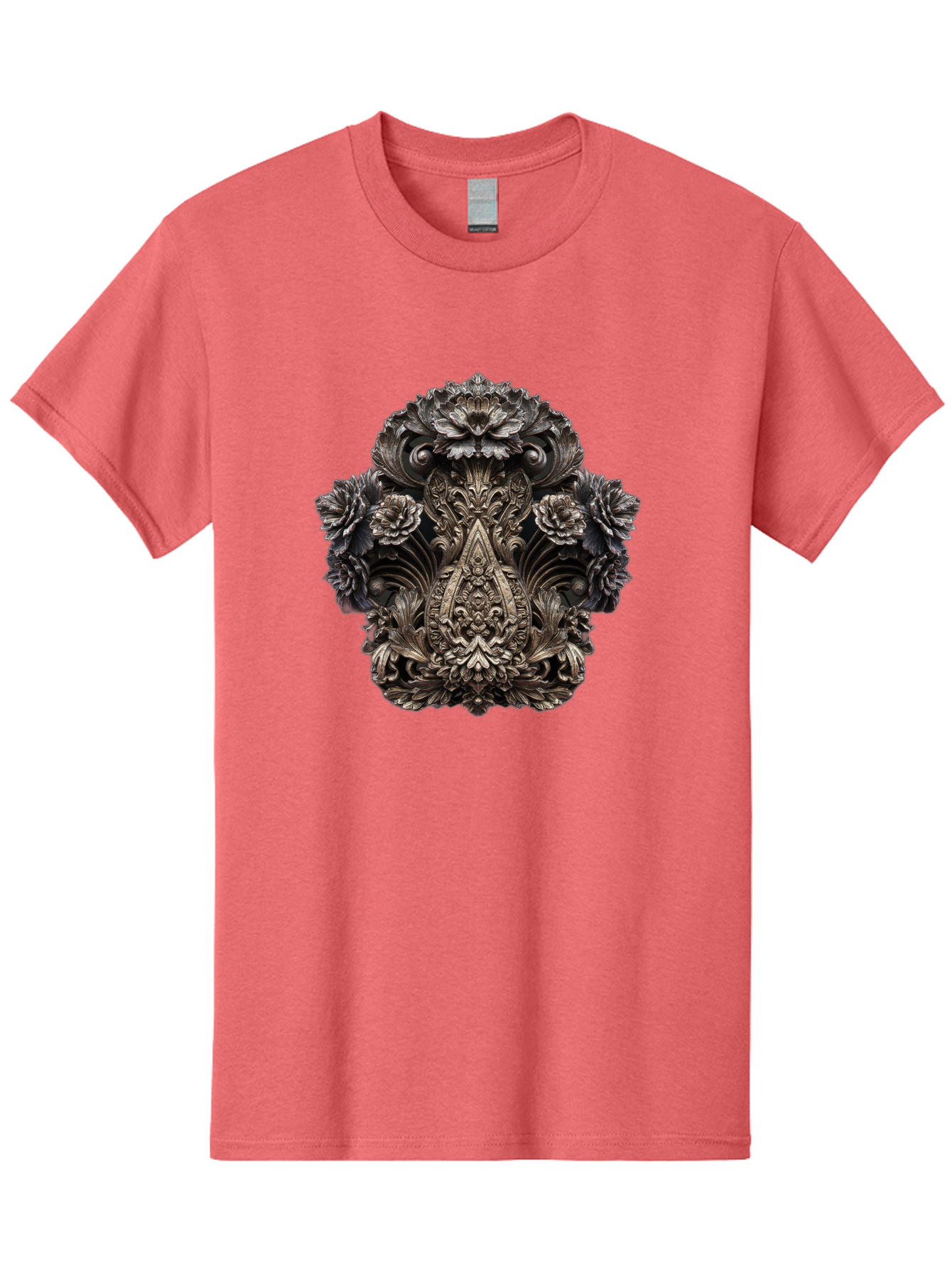 Ornate-Metal-Crest Men'S Graphic Tee, 100% Cotton, Comfortable Casual Summer Wear, Machine Washable, Vintage Camera, Old Camera, Antique Camera, Black Camera, Classic Photography, Photography Equipment, Nostalgic Device, Film Camera, Bag902