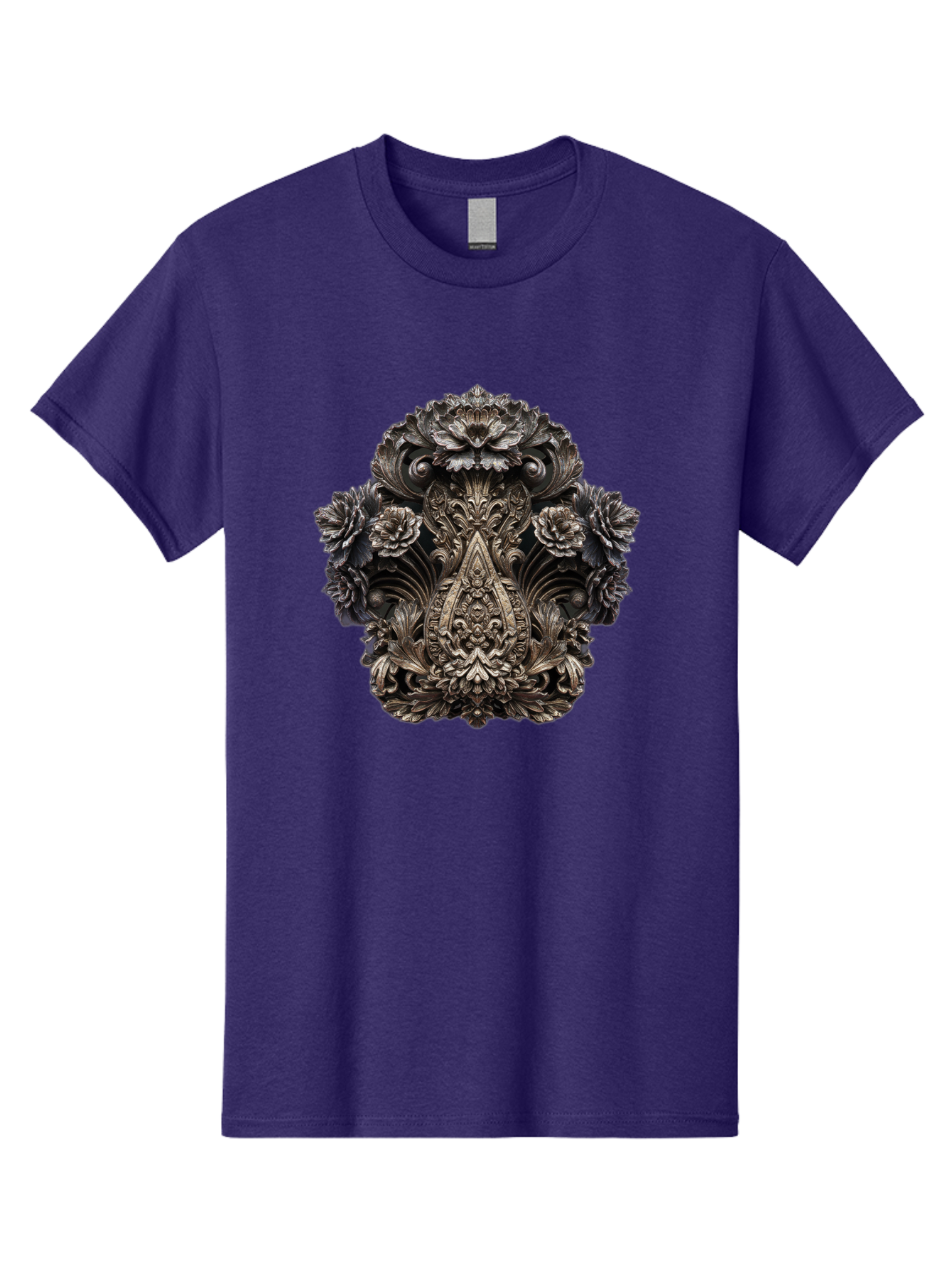 Ornate-Metal-Crest Men'S Graphic Tee, 100% Cotton, Comfortable Casual Summer Wear, Machine Washable, Vintage Camera, Old Camera, Antique Camera, Black Camera, Classic Photography, Photography Equipment, Nostalgic Device, Film Camera, Bag902