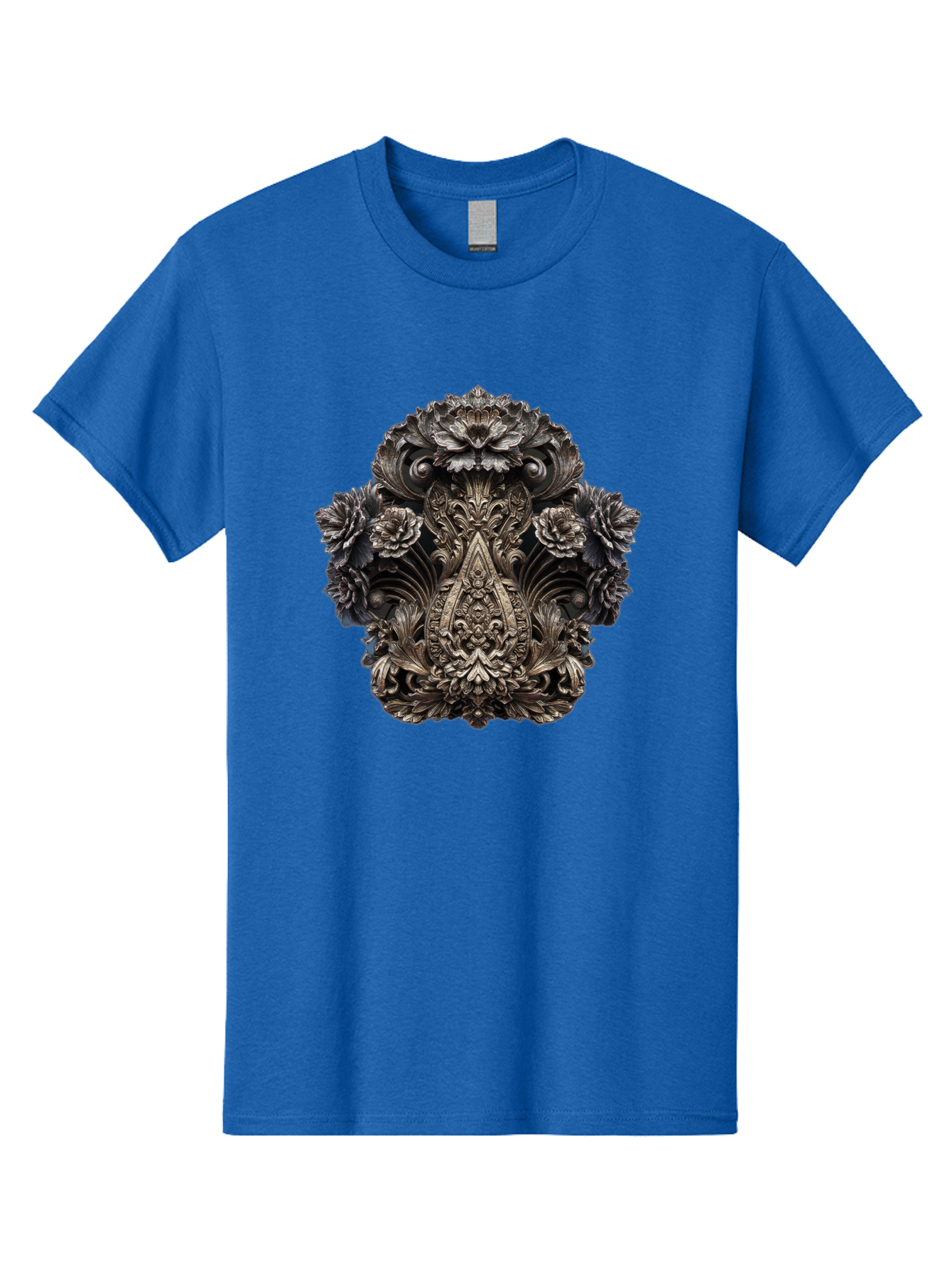 Ornate-Metal-Crest Men'S Graphic Tee, 100% Cotton, Comfortable Casual Summer Wear, Machine Washable, Vintage Camera, Old Camera, Antique Camera, Black Camera, Classic Photography, Photography Equipment, Nostalgic Device, Film Camera, Bag902