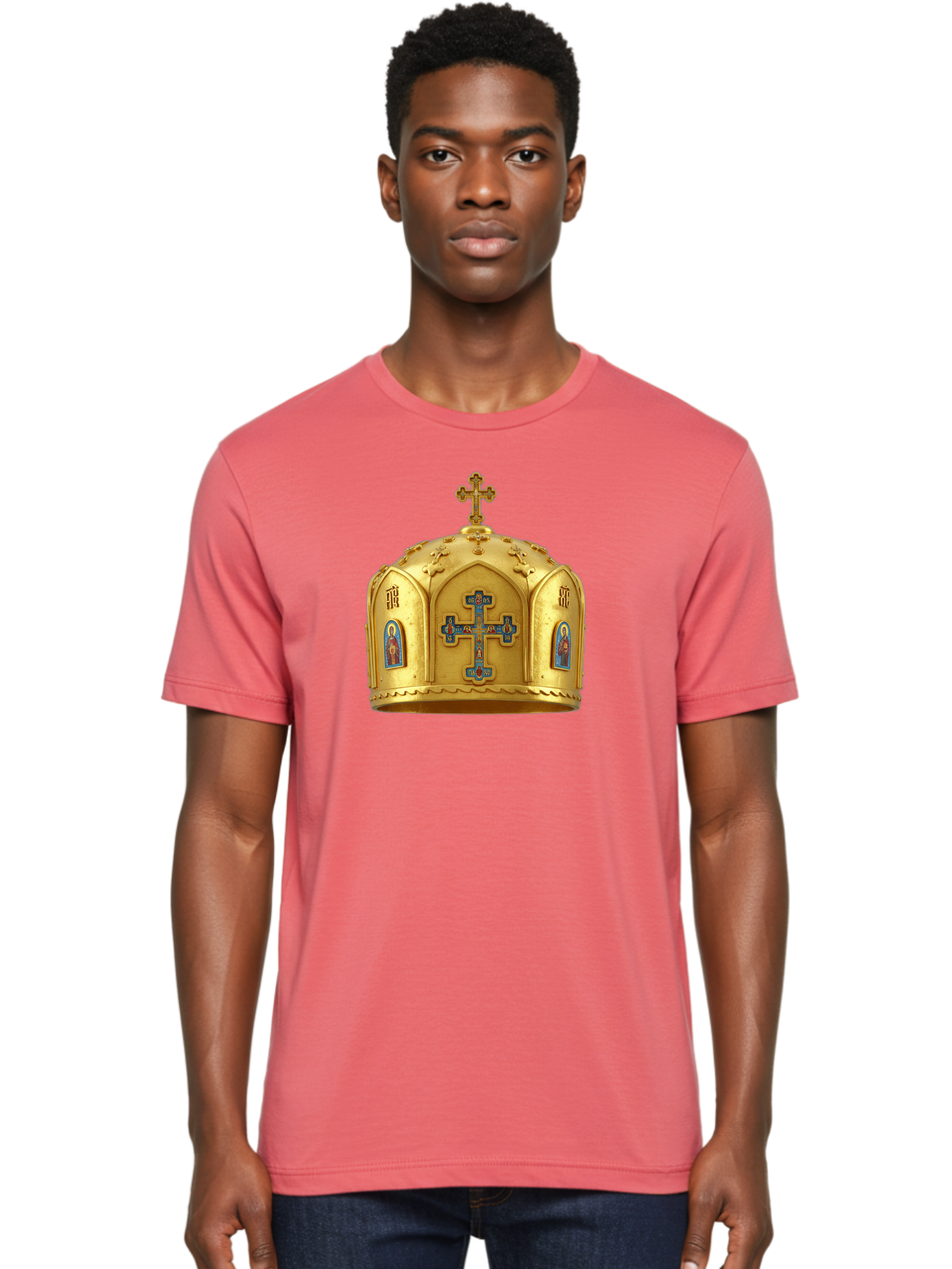 Orthodox-Crown-1 Men'S Graphic Tee, 100% Cotton, Comfortable Casual Summer Wear, Machine Washable, Vintage Camera, Old Camera, Antique Camera, Black Camera, Classic Photography, Photography Equipment, Nostalgic Device, Film Camera, Camera Art Bag904