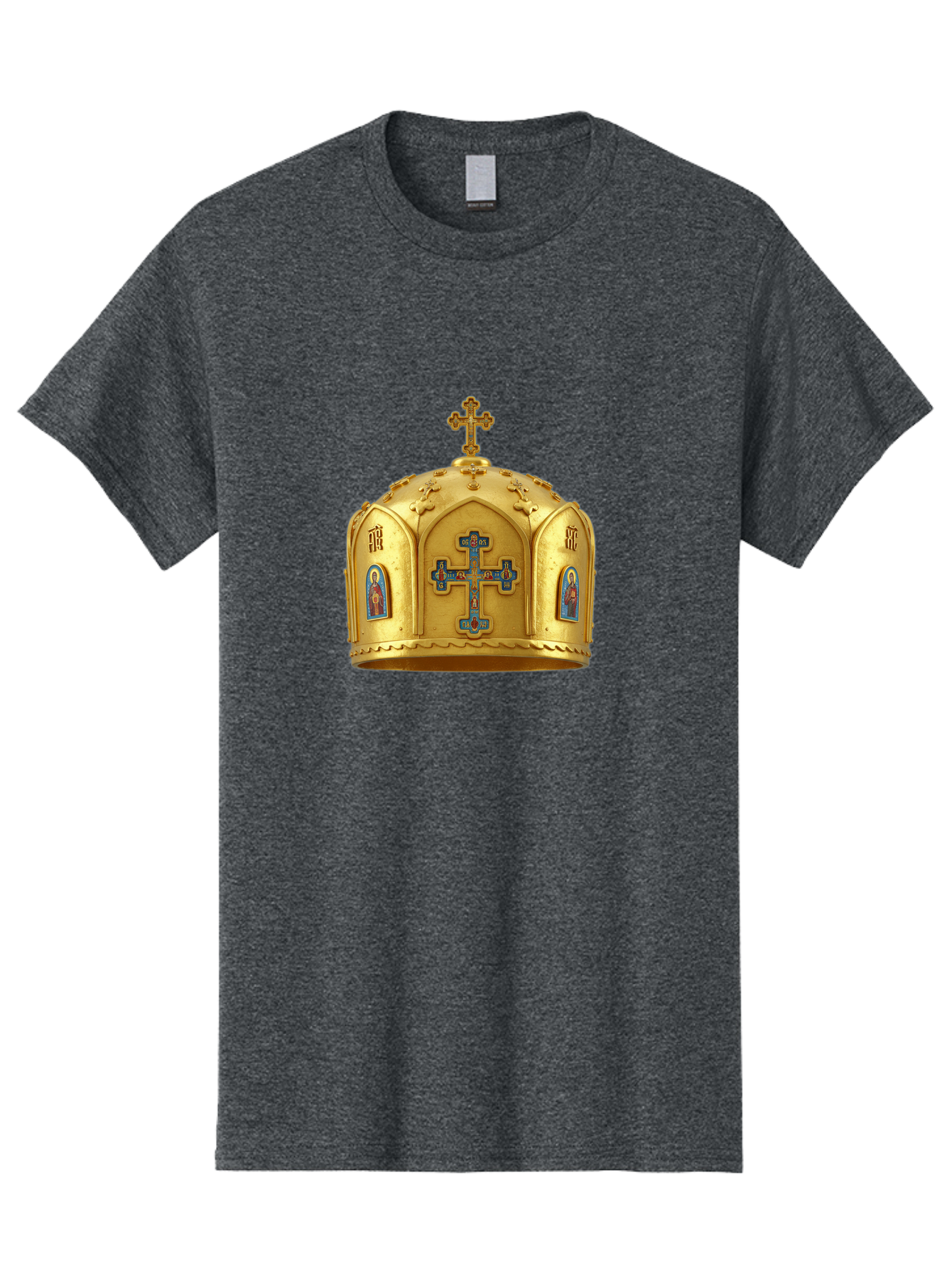 Orthodox-Crown-1 Men'S Graphic Tee, 100% Cotton, Comfortable Casual Summer Wear, Machine Washable, Vintage Camera, Old Camera, Antique Camera, Black Camera, Classic Photography, Photography Equipment, Nostalgic Device, Film Camera, Camera Art Bag904