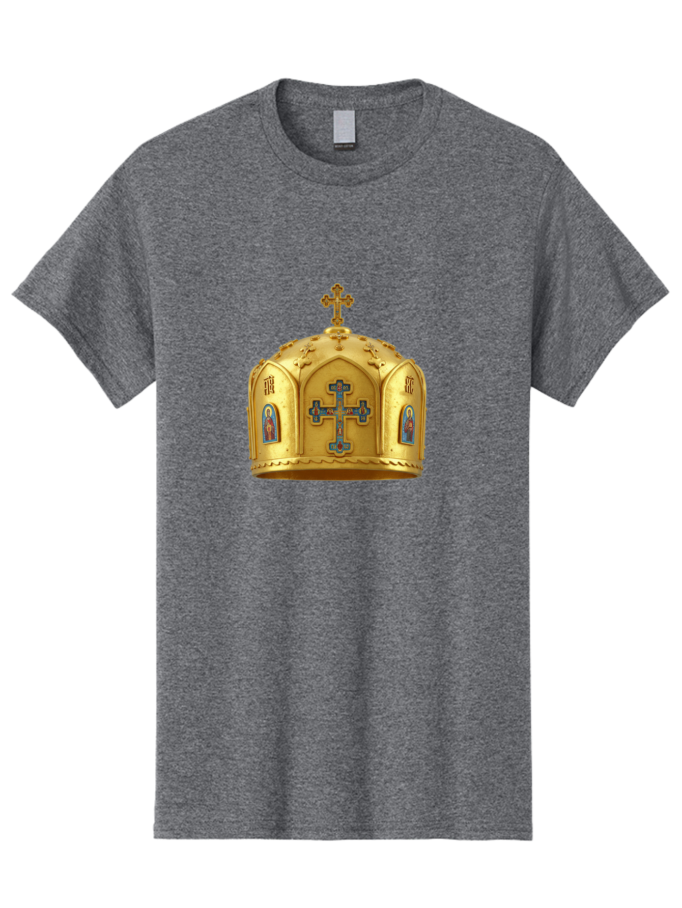 Orthodox-Crown-1 Men'S Graphic Tee, 100% Cotton, Comfortable Casual Summer Wear, Machine Washable, Vintage Camera, Old Camera, Antique Camera, Black Camera, Classic Photography, Photography Equipment, Nostalgic Device, Film Camera, Camera Art Bag904