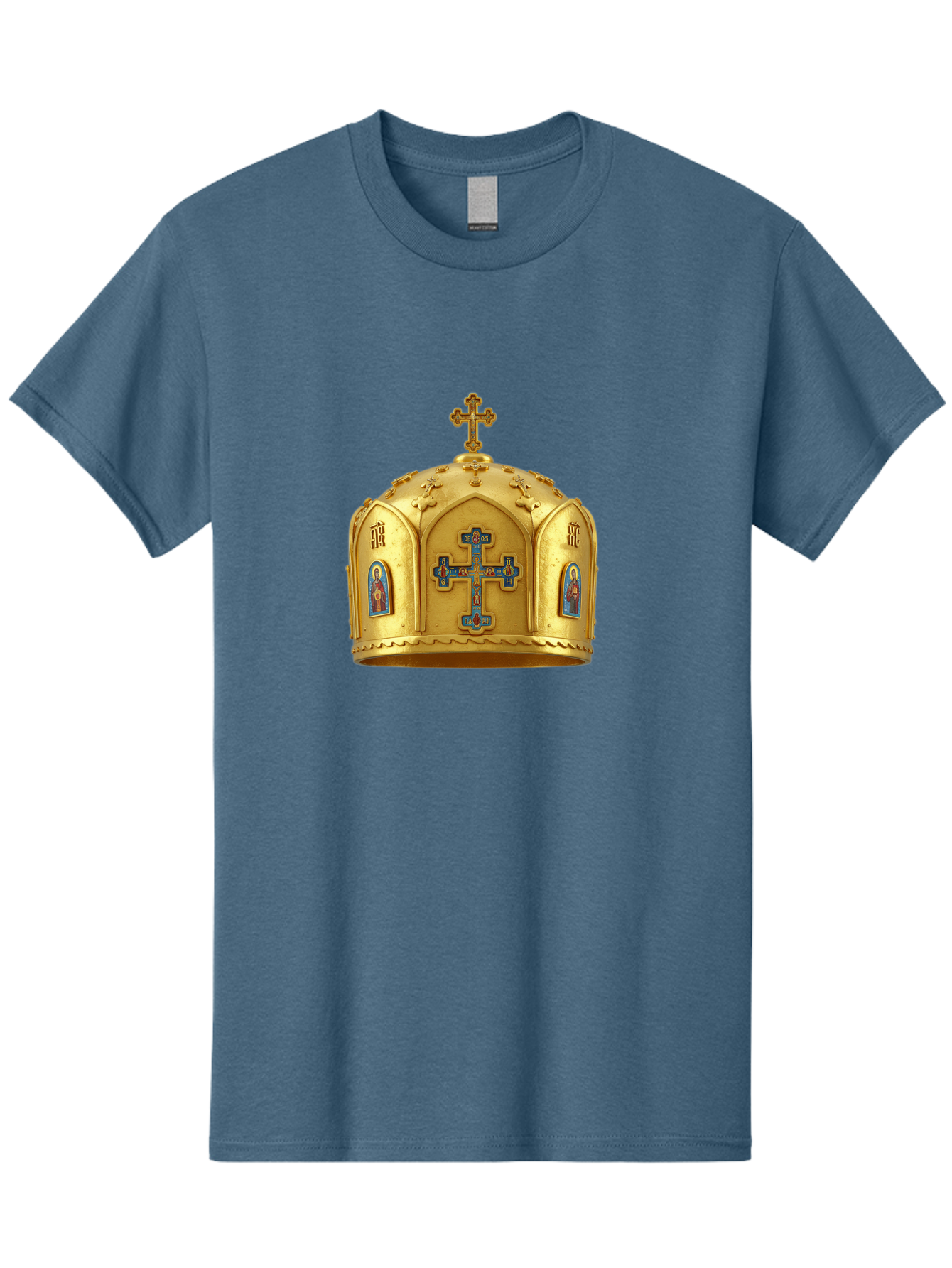 Orthodox-Crown-1 Men'S Graphic Tee, 100% Cotton, Comfortable Casual Summer Wear, Machine Washable, Vintage Camera, Old Camera, Antique Camera, Black Camera, Classic Photography, Photography Equipment, Nostalgic Device, Film Camera, Camera Art Bag904