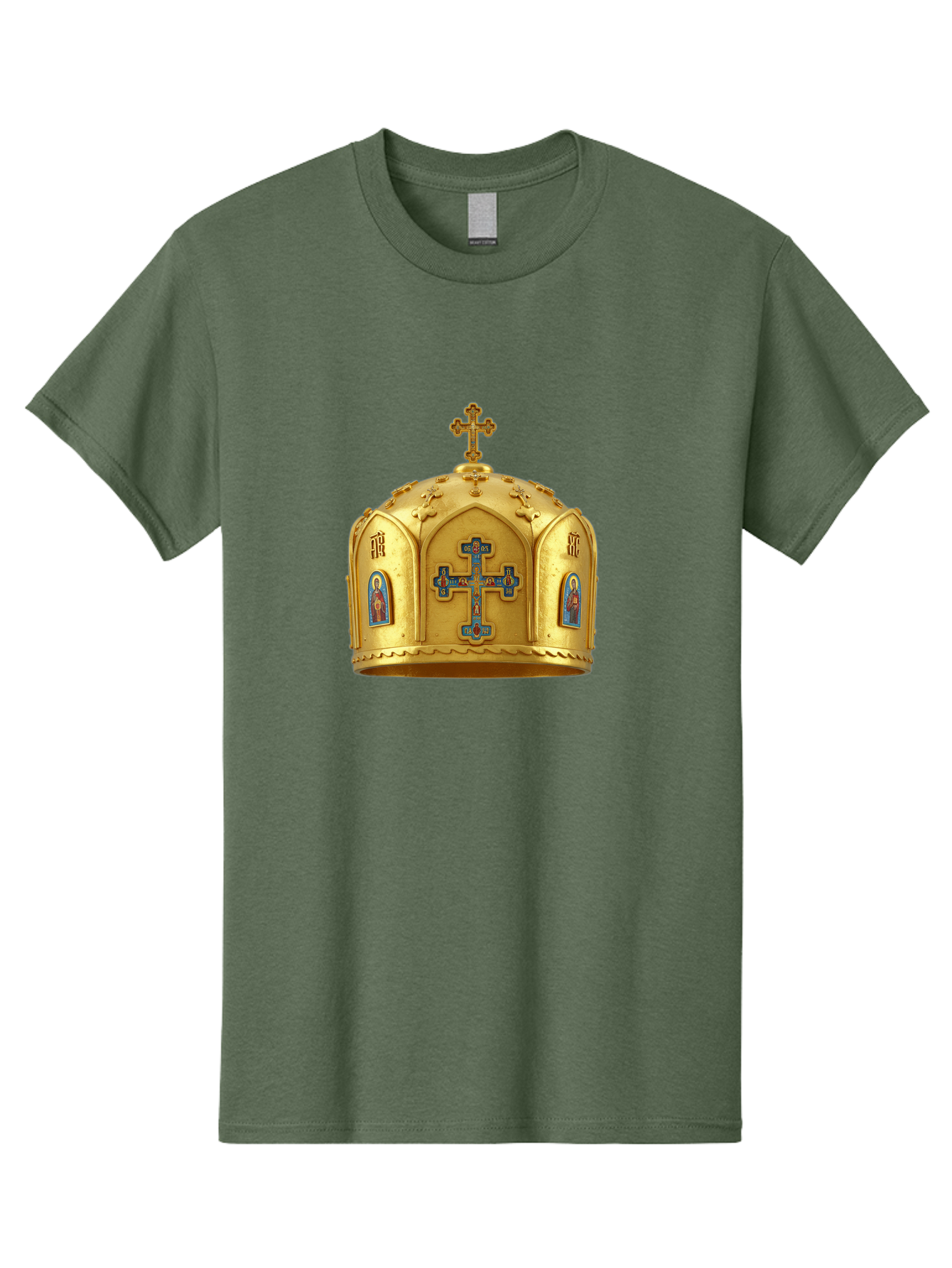 Orthodox-Crown-1 Men'S Graphic Tee, 100% Cotton, Comfortable Casual Summer Wear, Machine Washable, Vintage Camera, Old Camera, Antique Camera, Black Camera, Classic Photography, Photography Equipment, Nostalgic Device, Film Camera, Camera Art Bag904