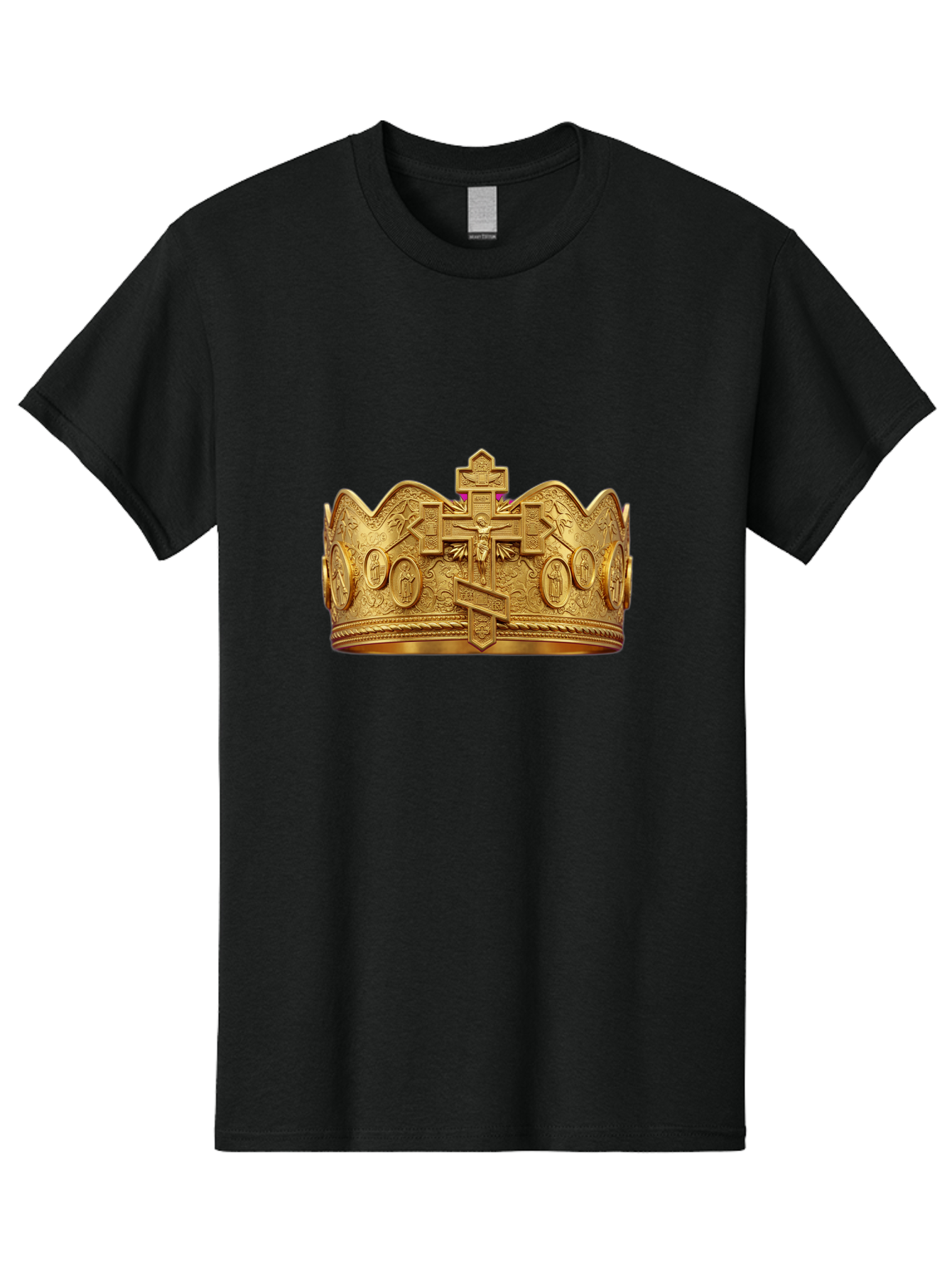 Orthodox-Crown-2 Men'S Graphic Tee, 100% Cotton, Comfortable Casual Summer Wear, Machine Washable, Vintage Camera, Old Camera, Antique Camera, Black Camera, Classic Photography, Photography Equipment, Nostalgic Device, Film Camera, Camera Art Bag905