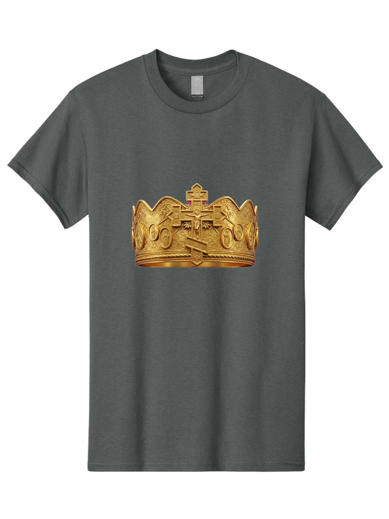 Orthodox-Crown-2 Men'S Graphic Tee, 100% Cotton, Comfortable Casual Summer Wear, Machine Washable, Vintage Camera, Old Camera, Antique Camera, Black Camera, Classic Photography, Photography Equipment, Nostalgic Device, Film Camera, Camera Art Bag905