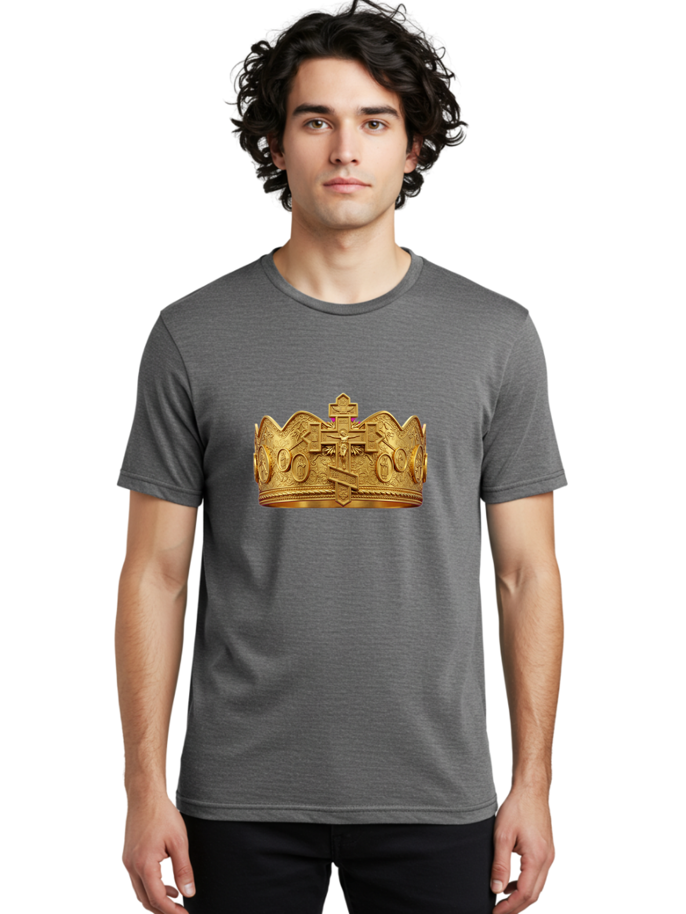 Orthodox-Crown-2 Men'S Graphic Tee, 100% Cotton, Comfortable Casual Summer Wear, Machine Washable, Vintage Camera, Old Camera, Antique Camera, Black Camera, Classic Photography, Photography Equipment, Nostalgic Device, Film Camera, Camera Art Bag905